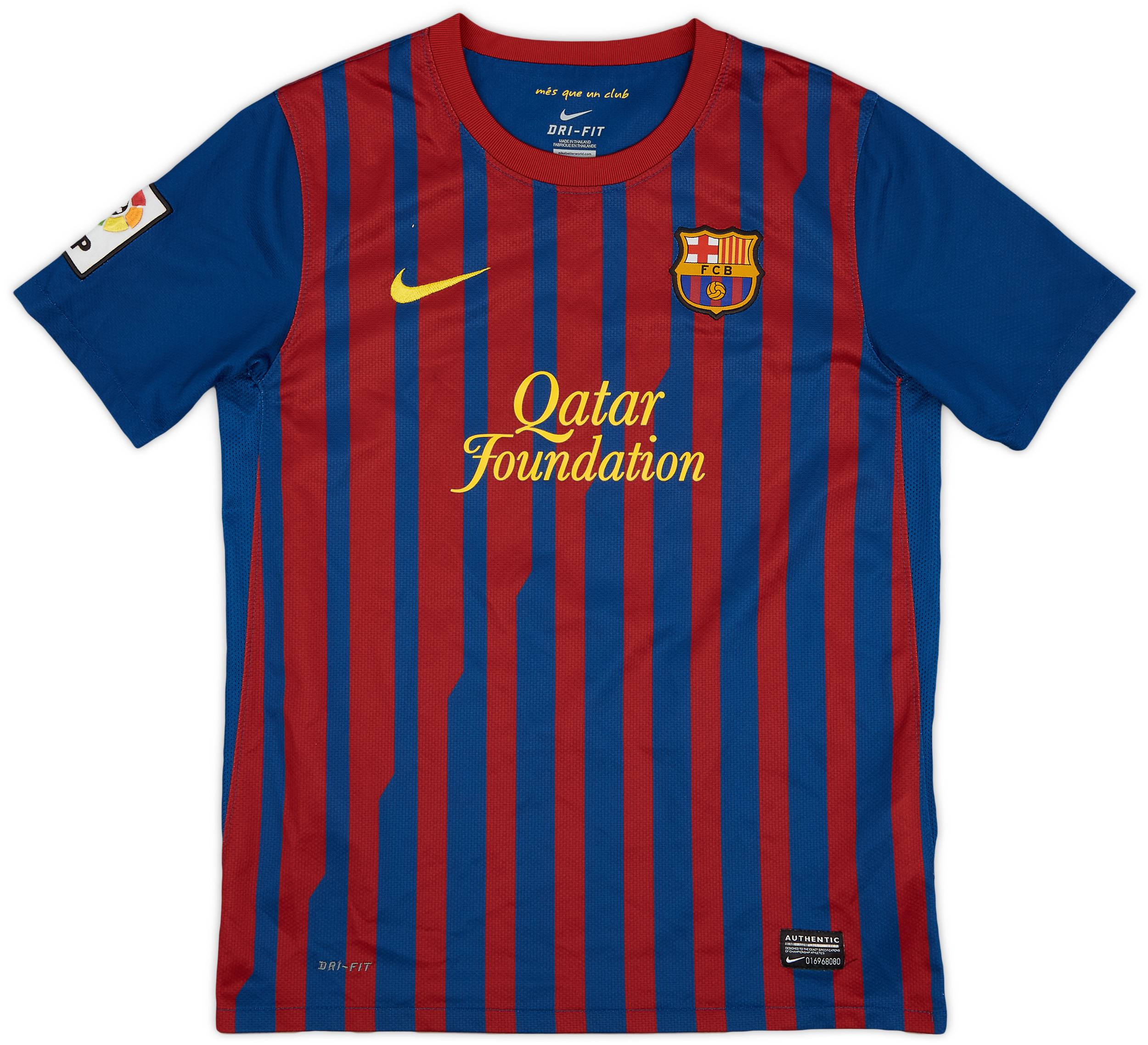 2011-12 Barcelona Home Shirt - 9/10 - (L.Boys)