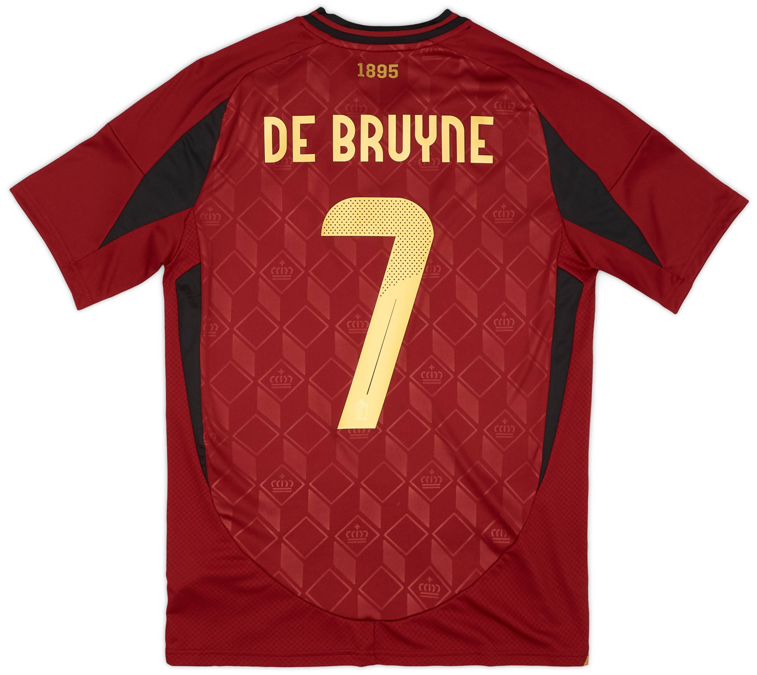 お歳暮ならオンライン 2024-25 Belgium (Youths) #7 Bruyne De Shirt Home ウェア