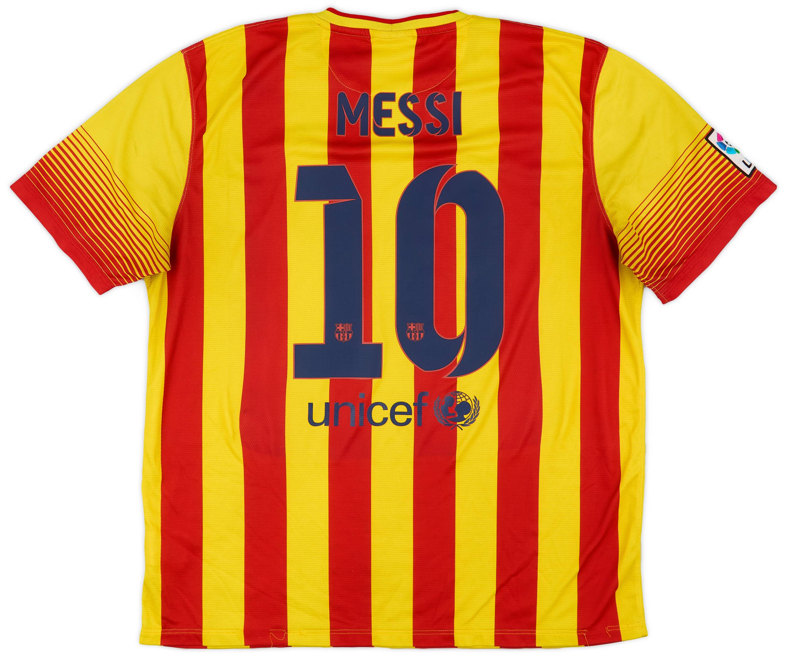 2013-15 Barcelona Away Shirt Messi #10 - 6/10 - (XL)