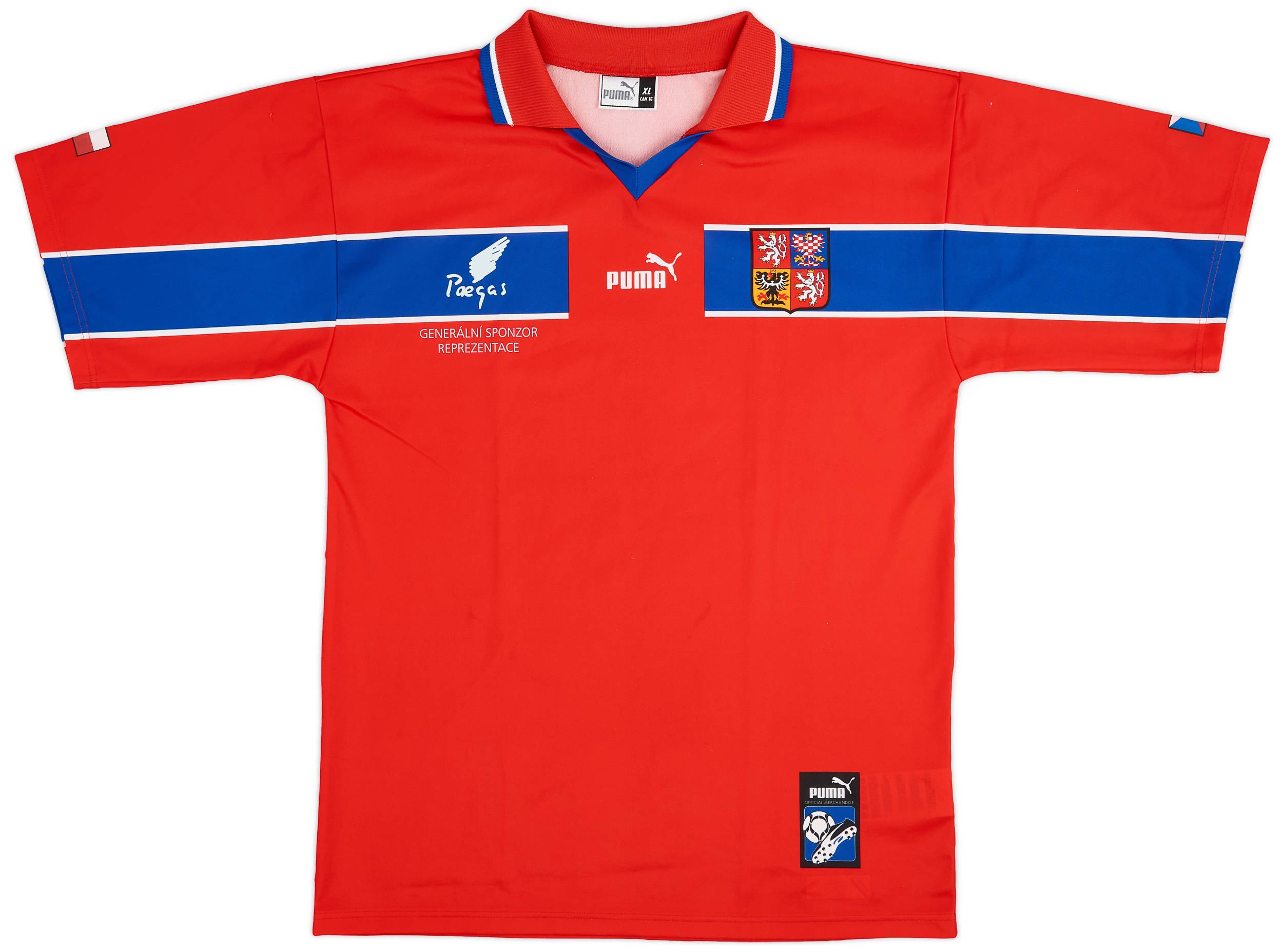 1998-00 Czech Republic Basic Home Shirt - 8/10 - (XL)