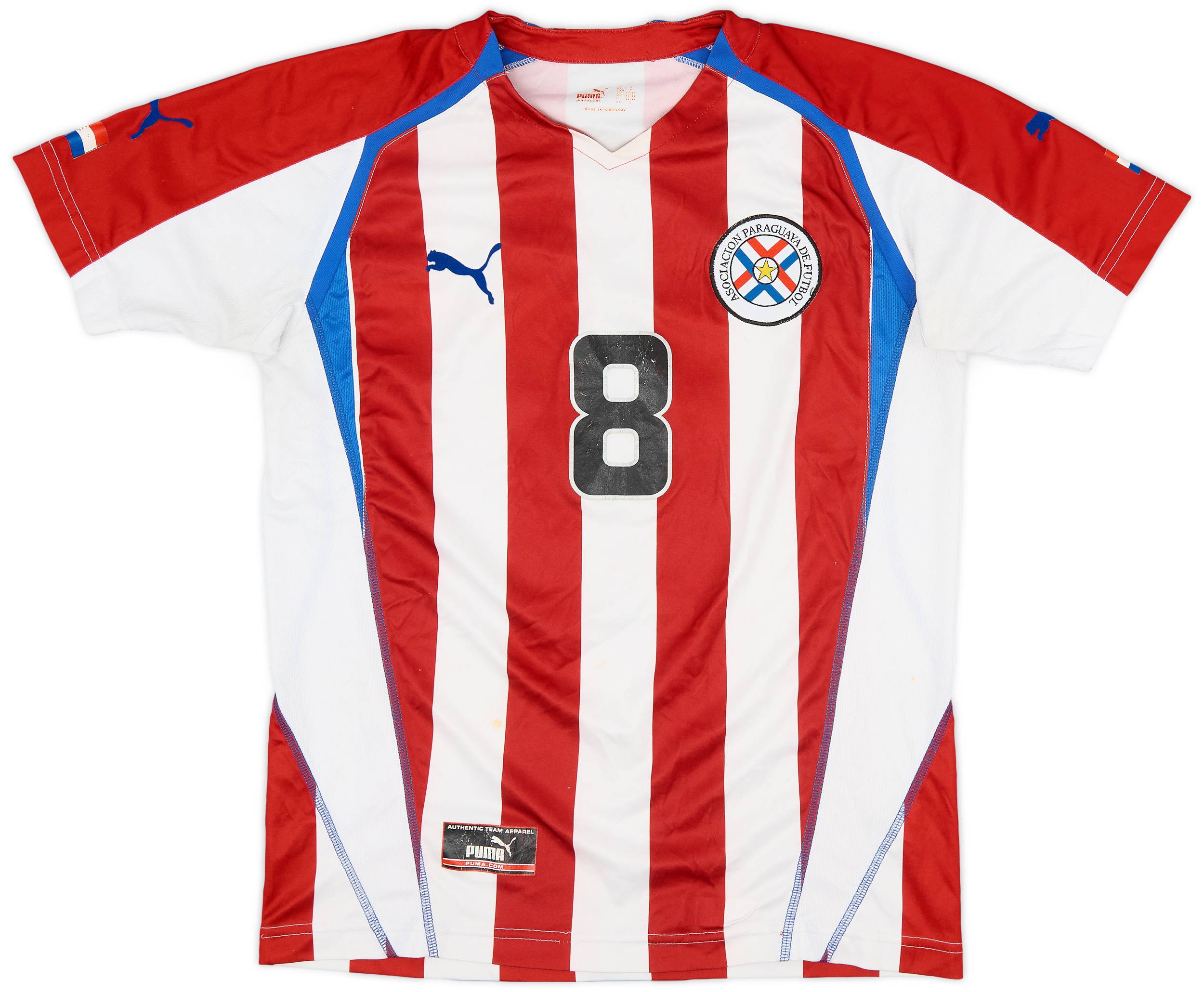 2004-06 Paraguay Home Shirt #8 - 5/10 - (S)