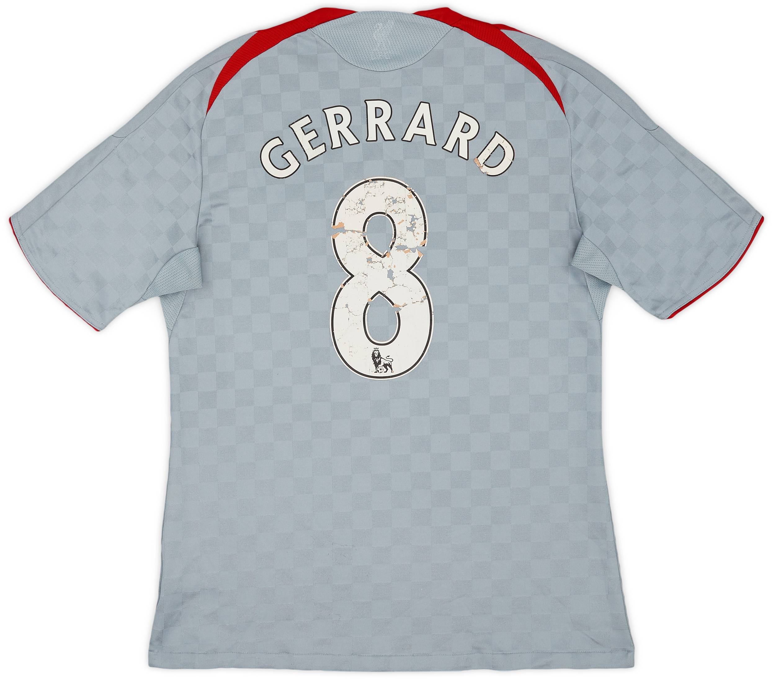 2008-09 Liverpool Away Shirt Gerrard #8 - 4/10 - (M)