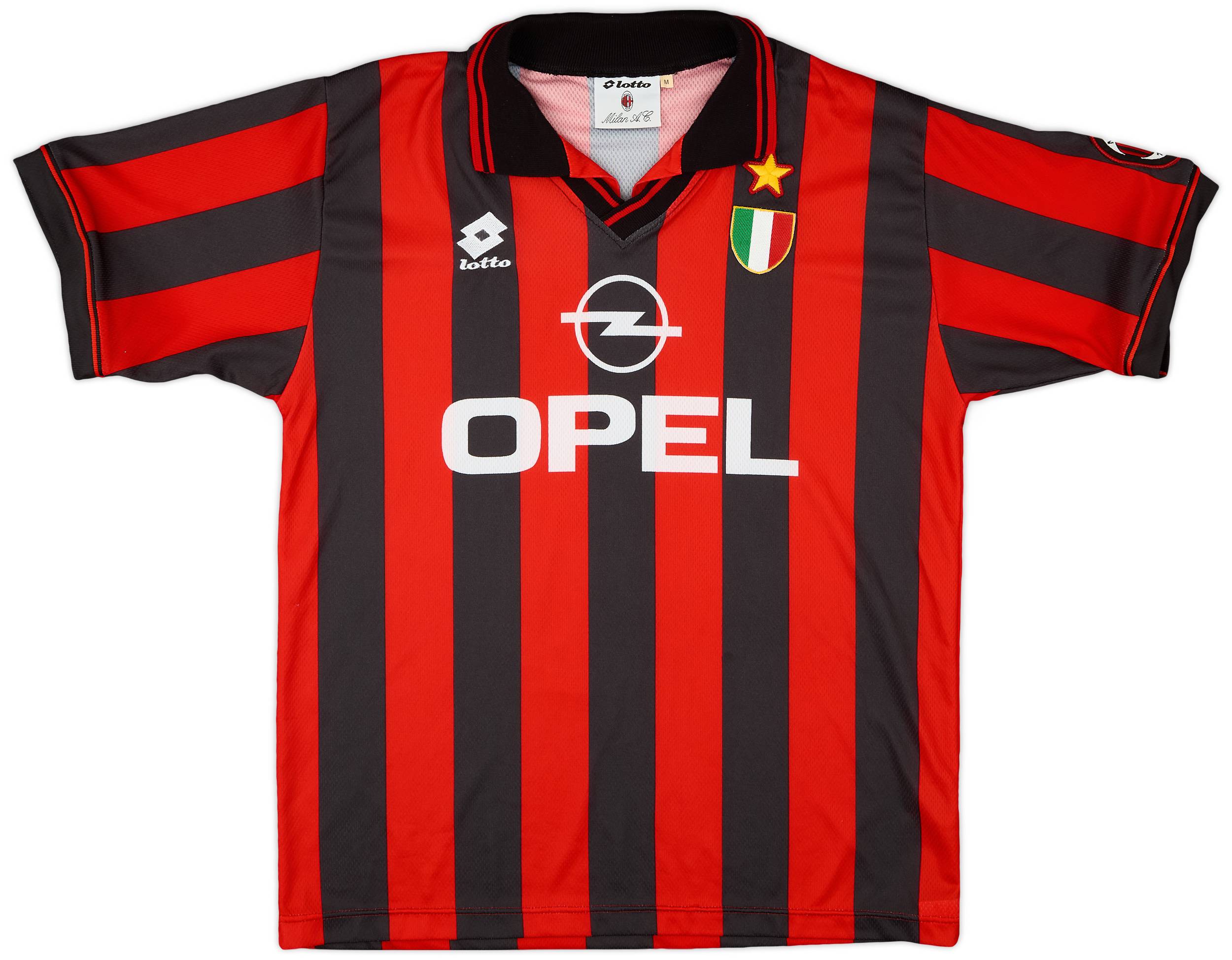 【楽ギフ_包装】 - Shirt Home Milan AC 1994-95 9/10 (M) - ウェア