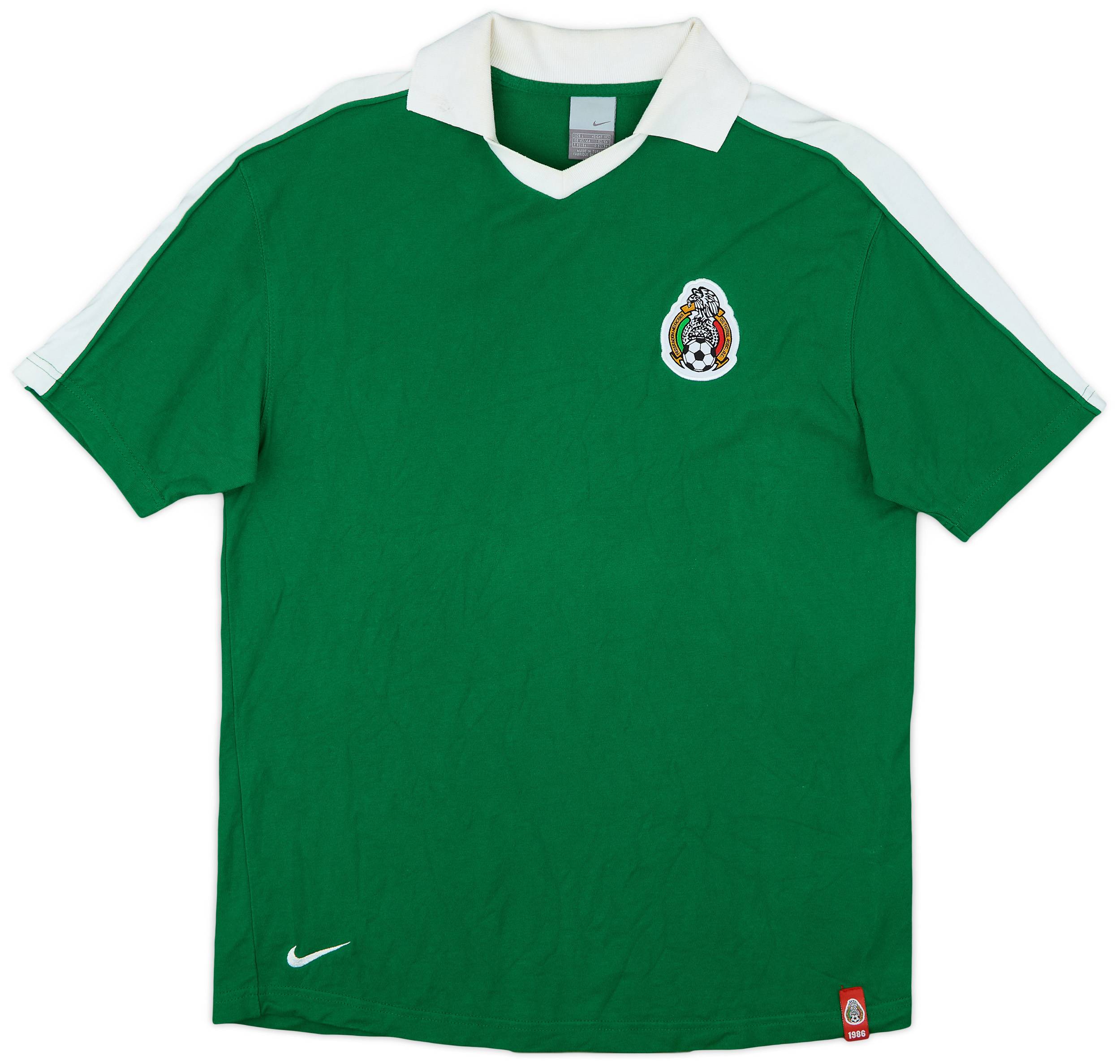 2005-06 Mexico Nike Retro Polo Shirt Mexico #9 - 8/10 - (L)