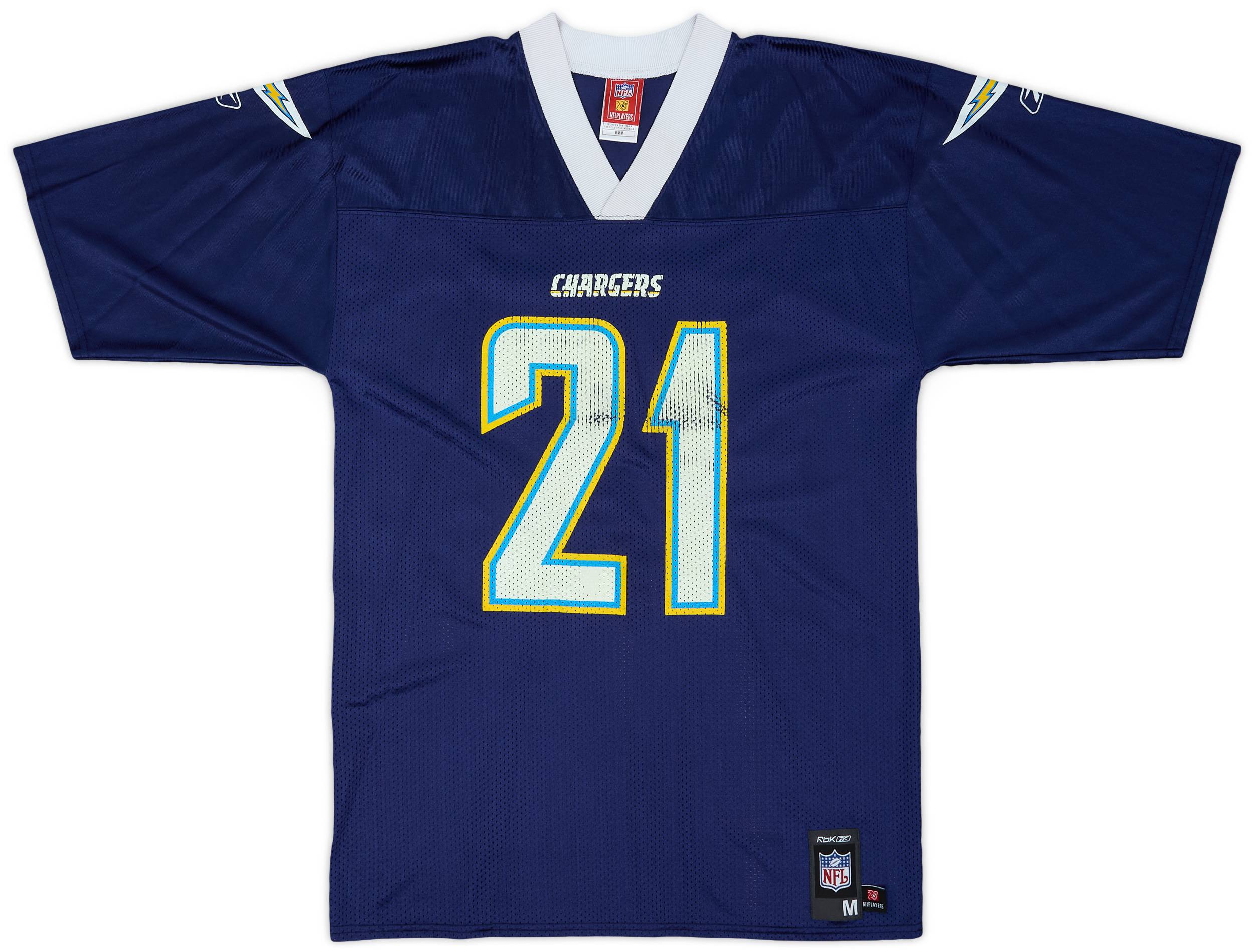 2007 San Diego Chargers Tomlinson #21 Reebok Replica Home Jersey - 6/10 - (M)