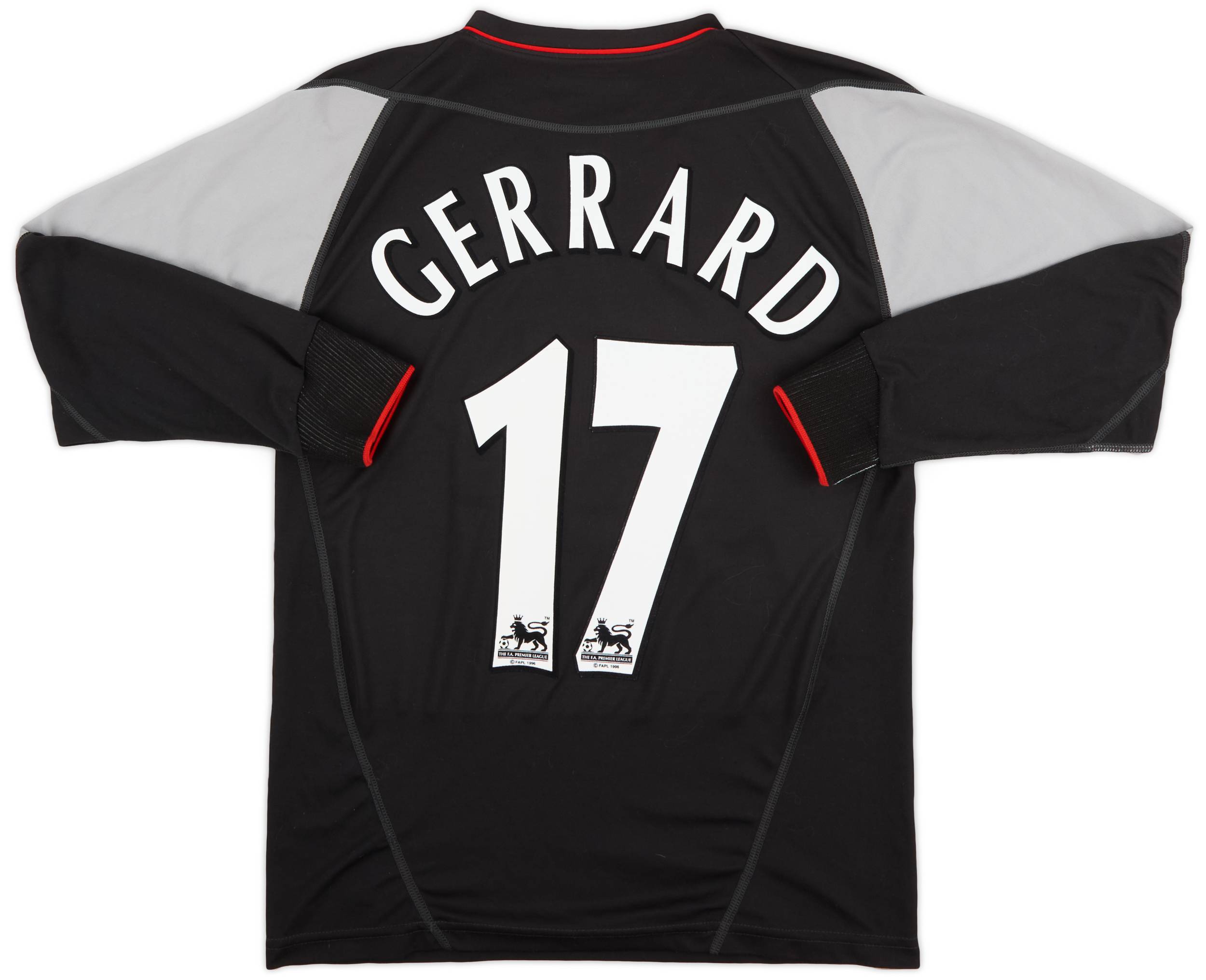 2002-04 Liverpool Away L/S Shirt Gerrard #17 - 9/10 - (Y)
