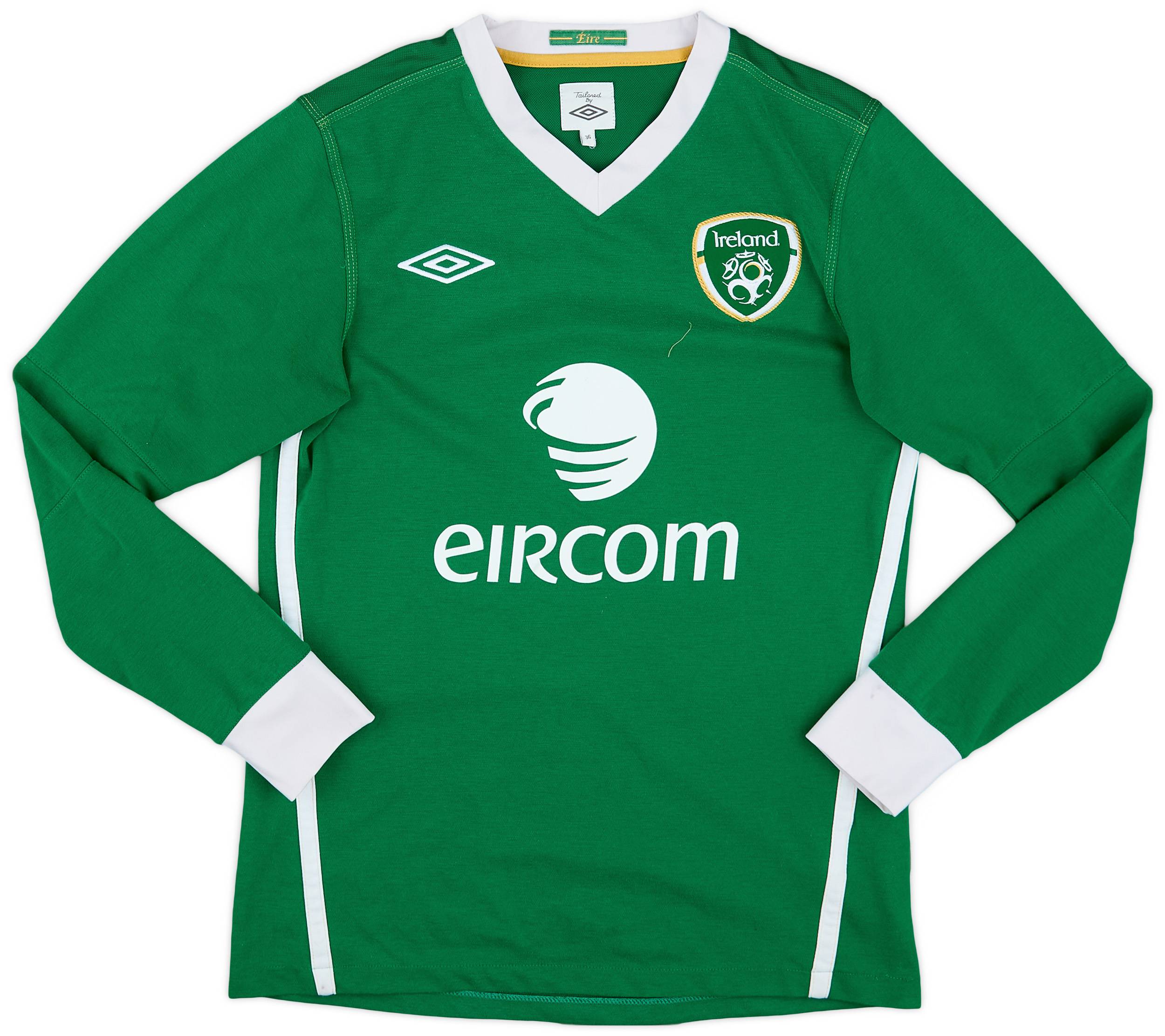 2010-11 Ireland Home L/S Shirt - 8/10 - (S)