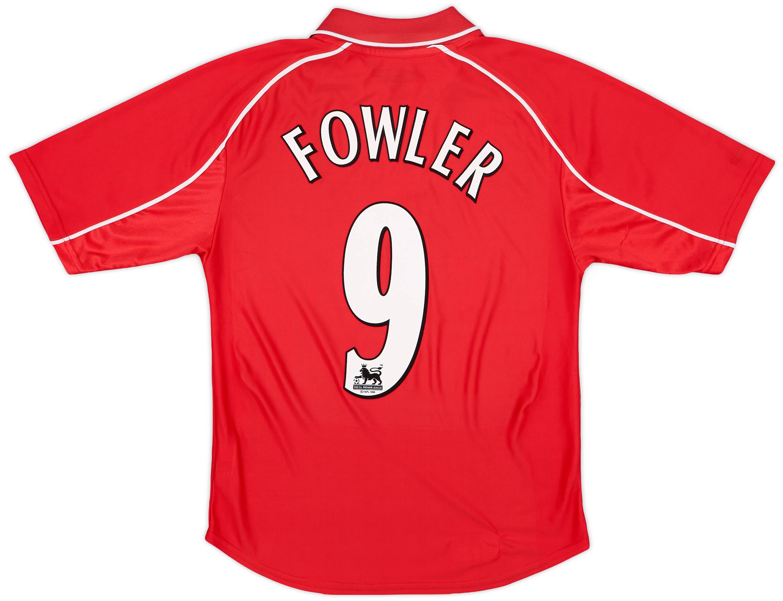 2000-02 Liverpool Home Shirt Fowler #9 - 6/10 - (M)
