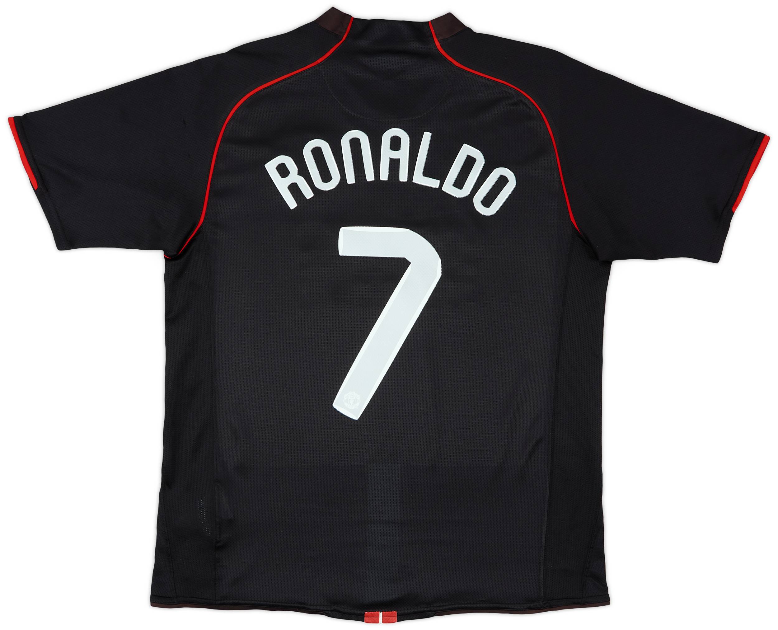 本物保証!  Shirt Away United Manchester 2007-08 Ronaldo (L) - 5/10 - #7 洗濯機