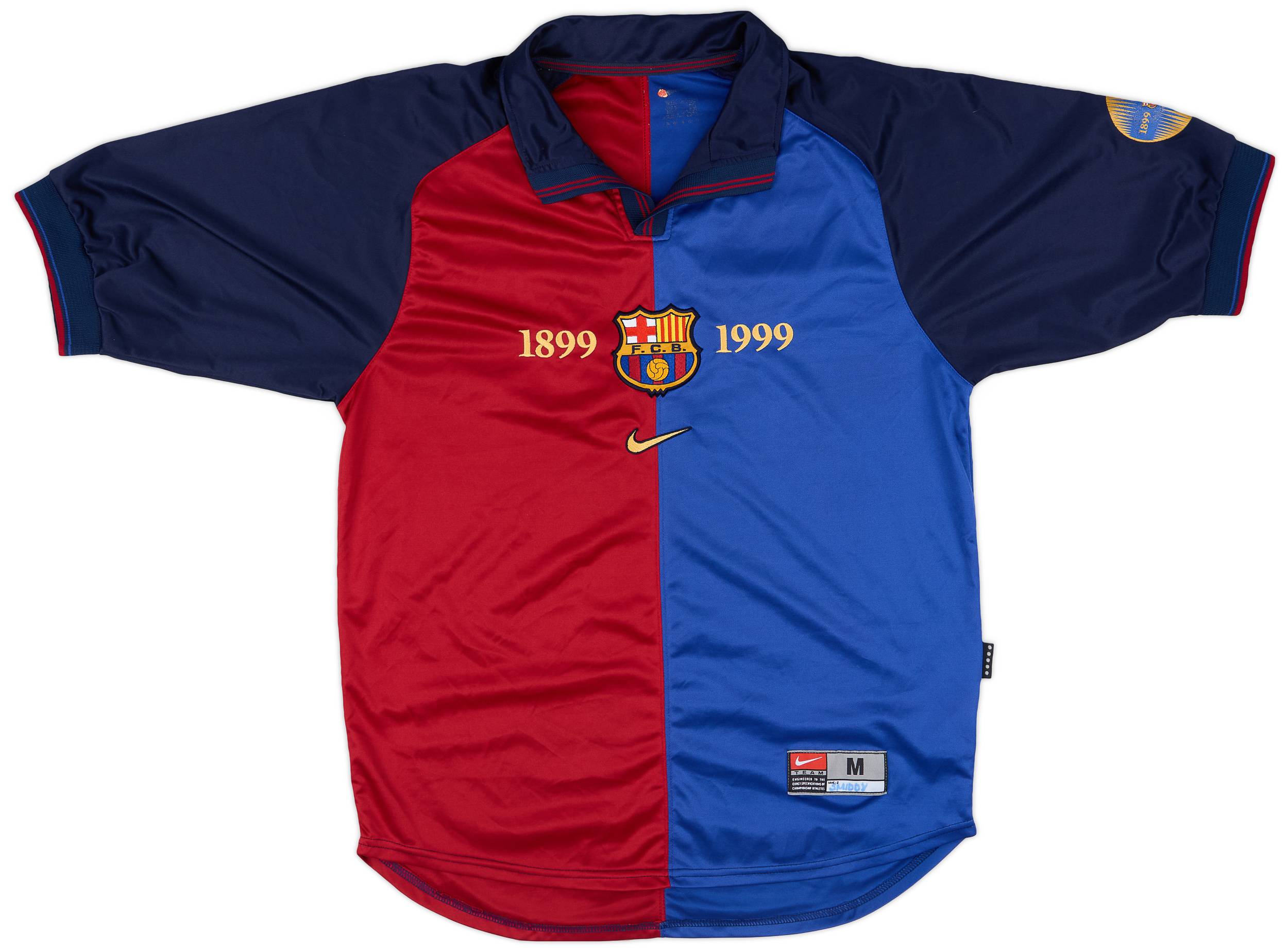 1999-00 Barcelona Centenary Home Shirt - 7/10 - (M)