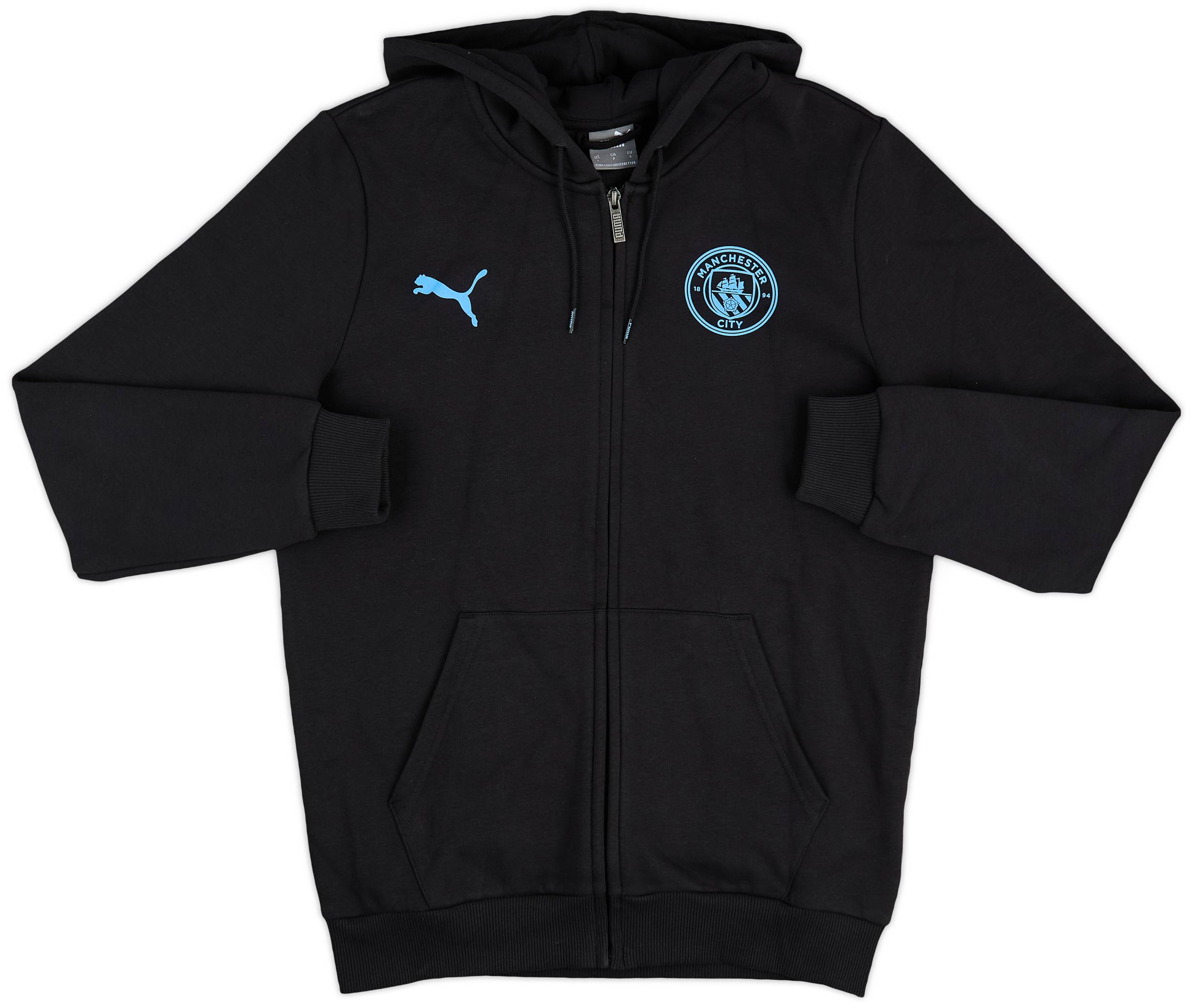 2023-24 Manchester City Puma Hooded Sweat Top - 9/10 - (S)