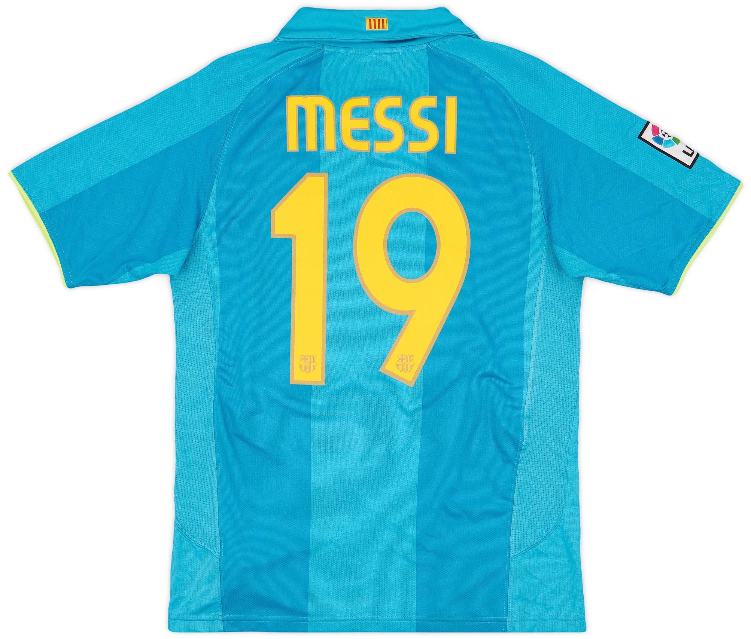 2007-09 Barcelona Away Shirt Messi #19 - 9/10 - (S)