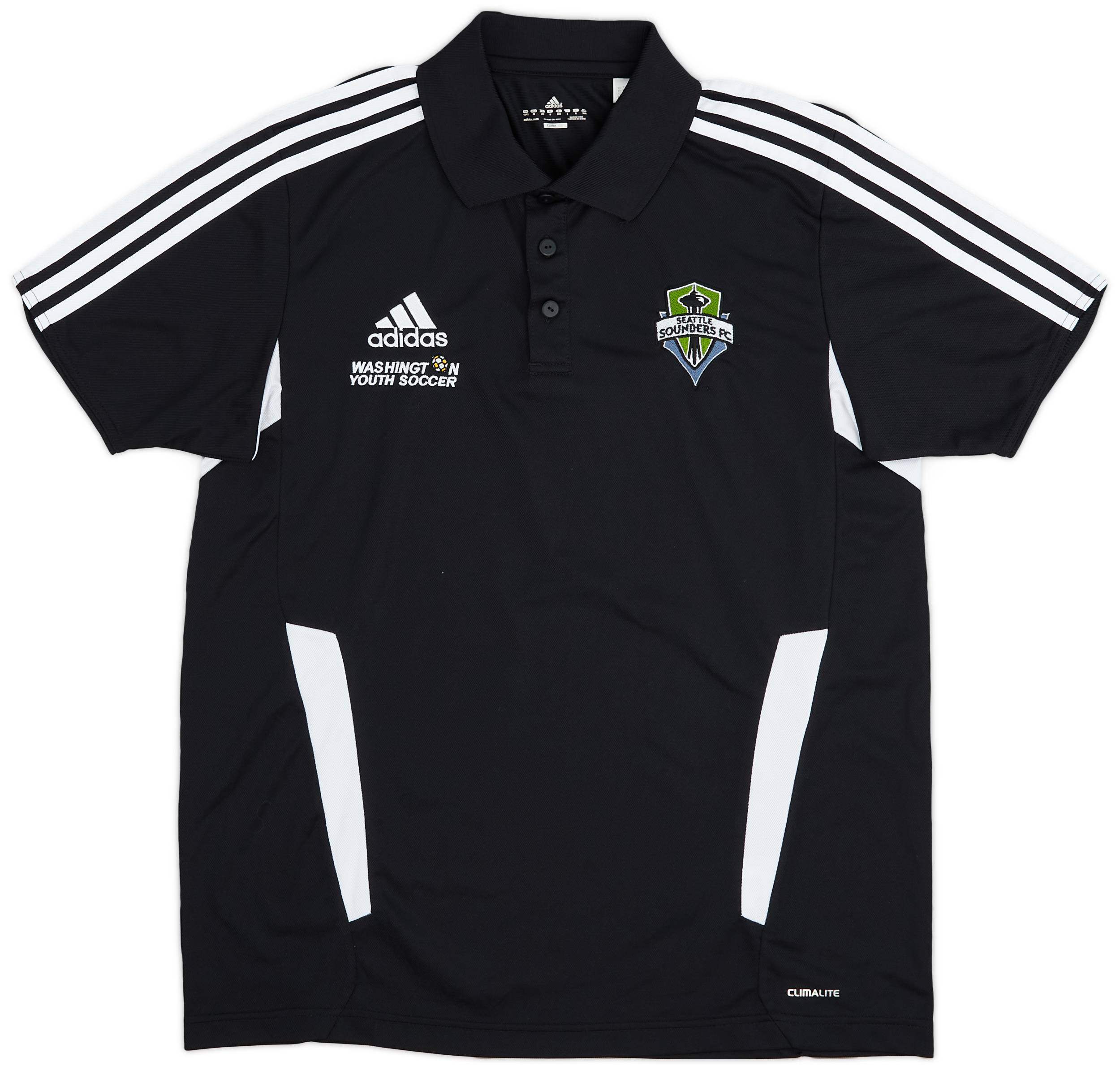 2011-12 Seattle Sounders adidas 'Washington Youth Soccer' Polo Shirt - 9/10 - (M/L)