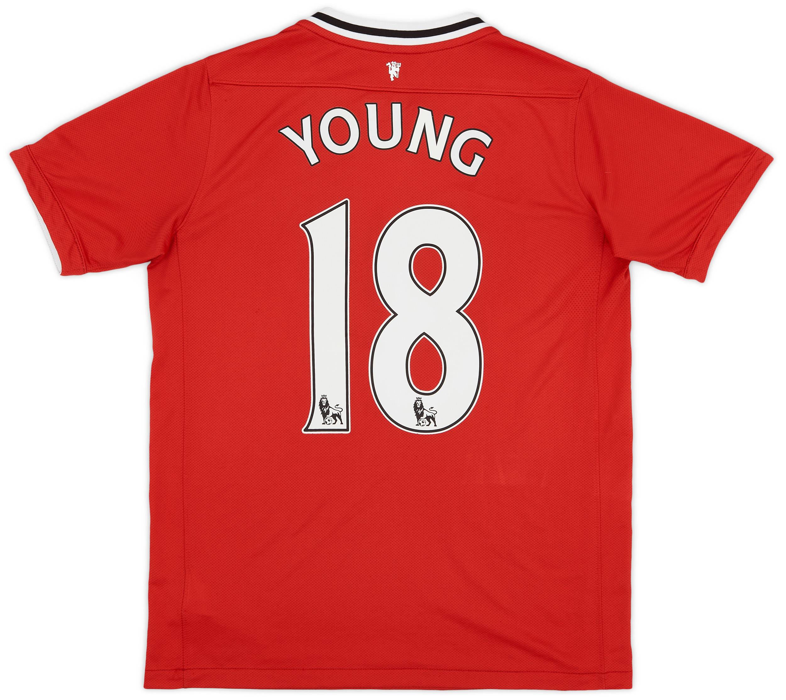 2011-12 Manchester United Home Shirt Young #18 - 8/10 - (XL.Boys)
