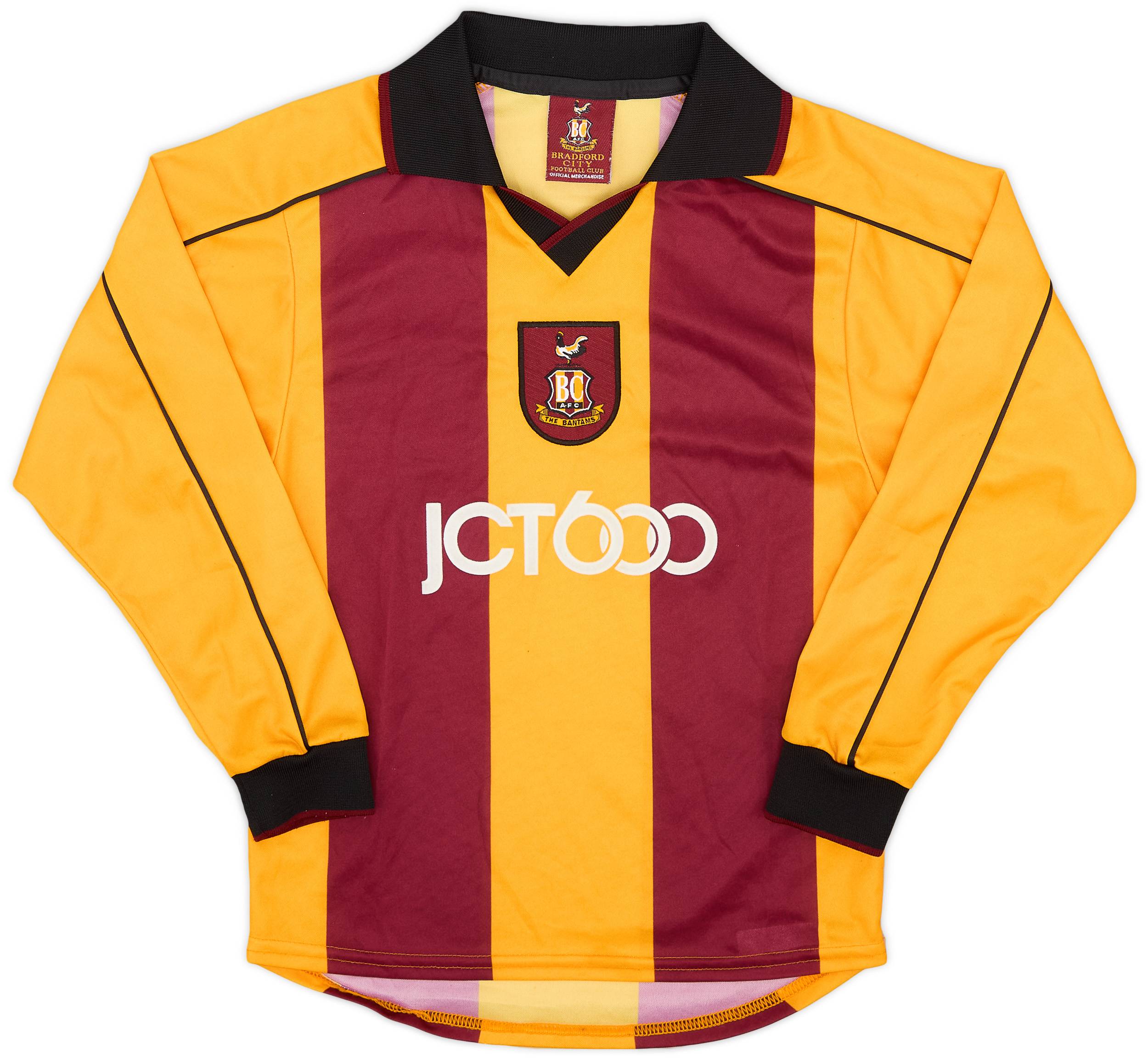 2001-03 Bradford City Home L/S Shirt - 8/10 - (M.Boys)