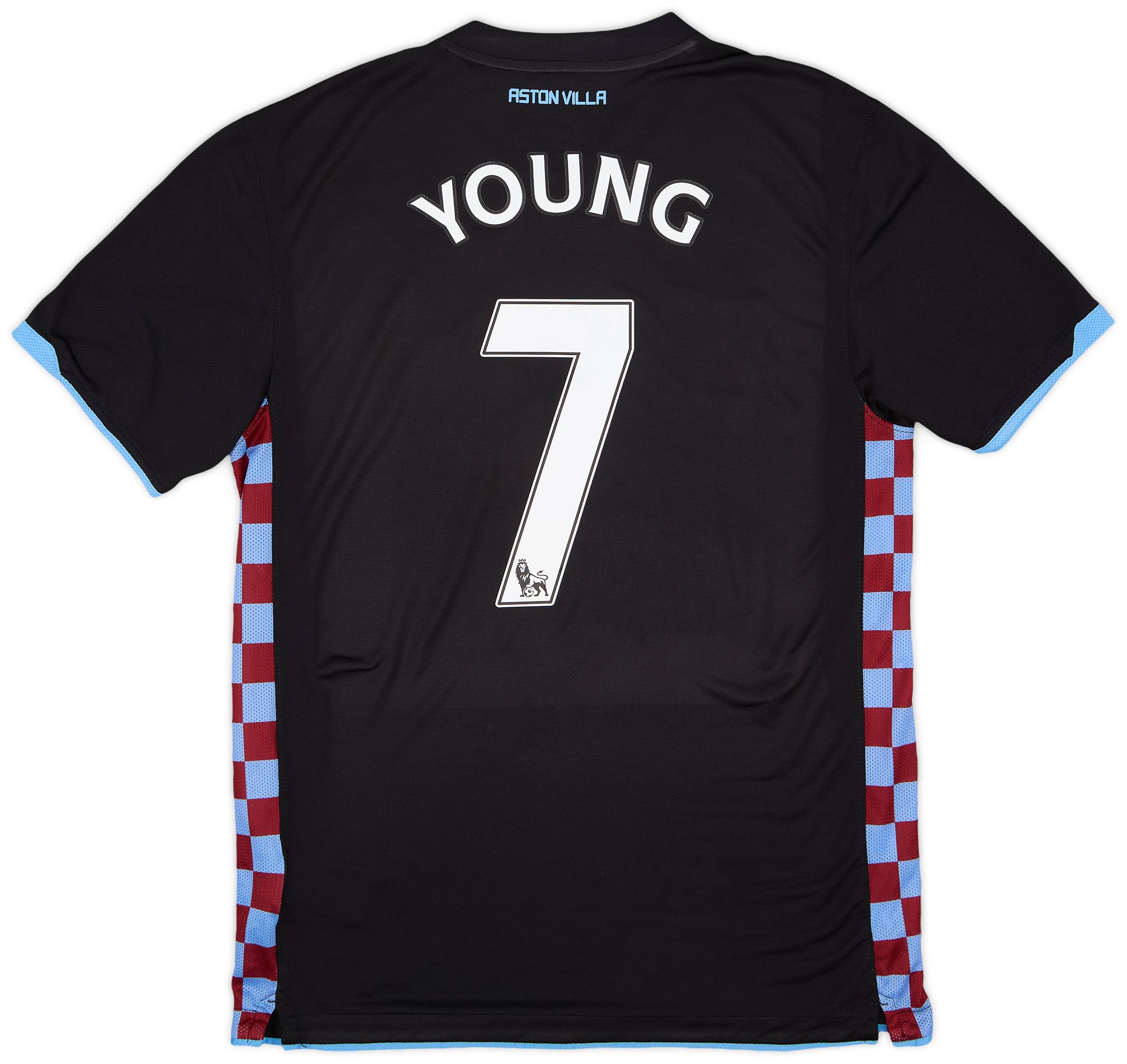 2010-11 Aston Villa Away Shirt Young #7 - 7/10 - (L)