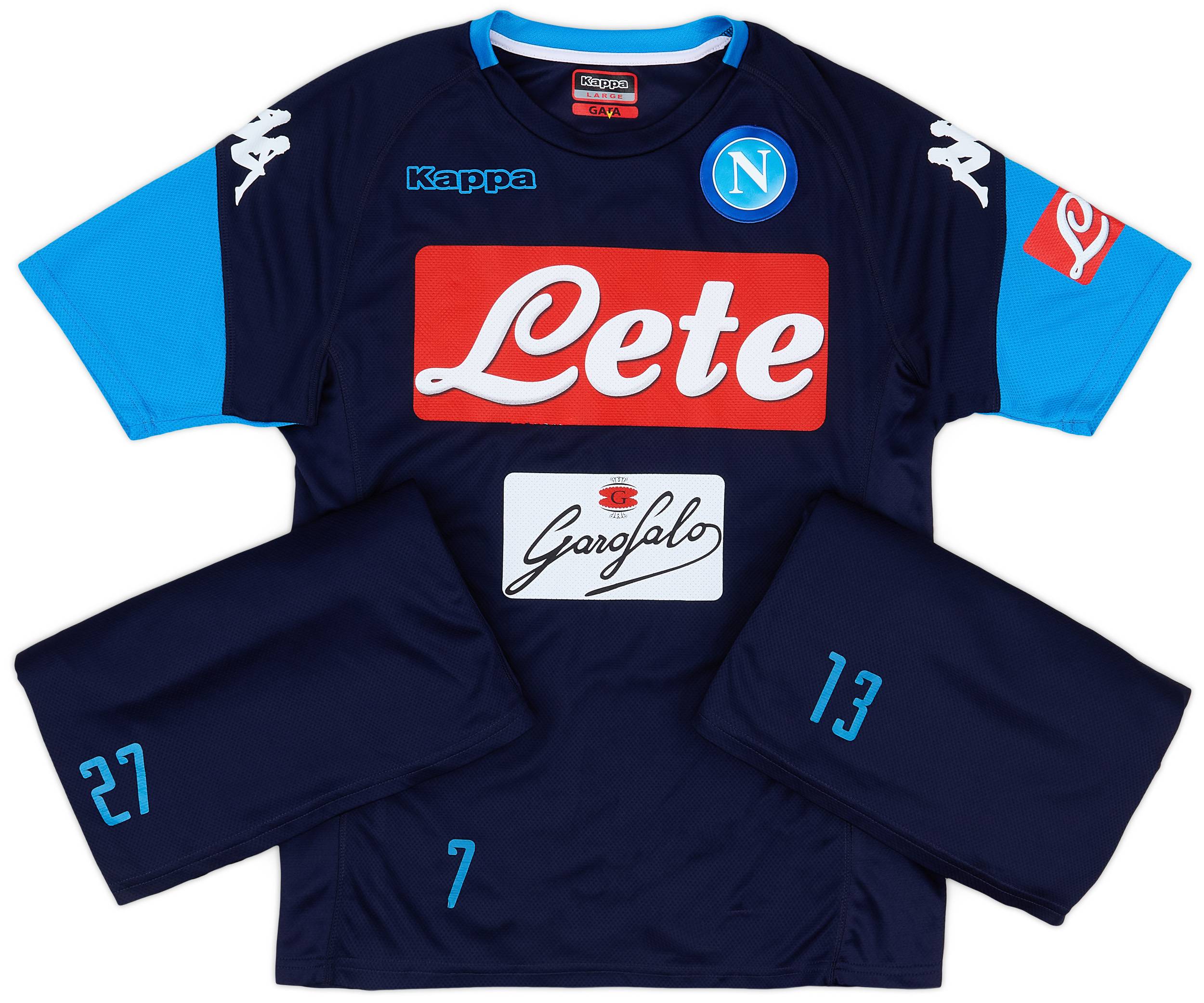 2017-18 Napoli Player Issue Training Tee # - 5/10