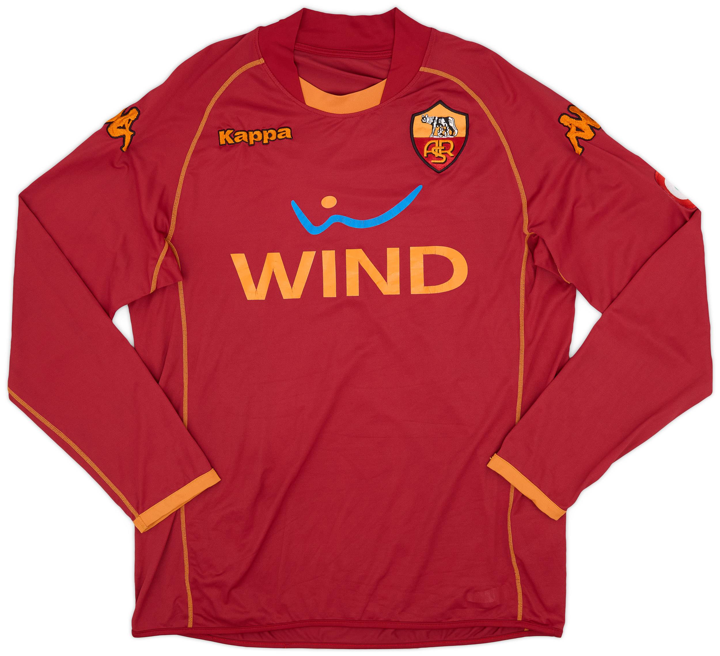 2008-09 Roma Home L/S Shirt - 5/10 - (XXL)