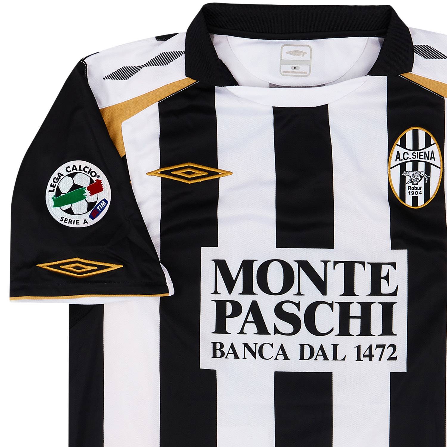 2007-08 Siena Match Issue Home Shirt Vergassola #8