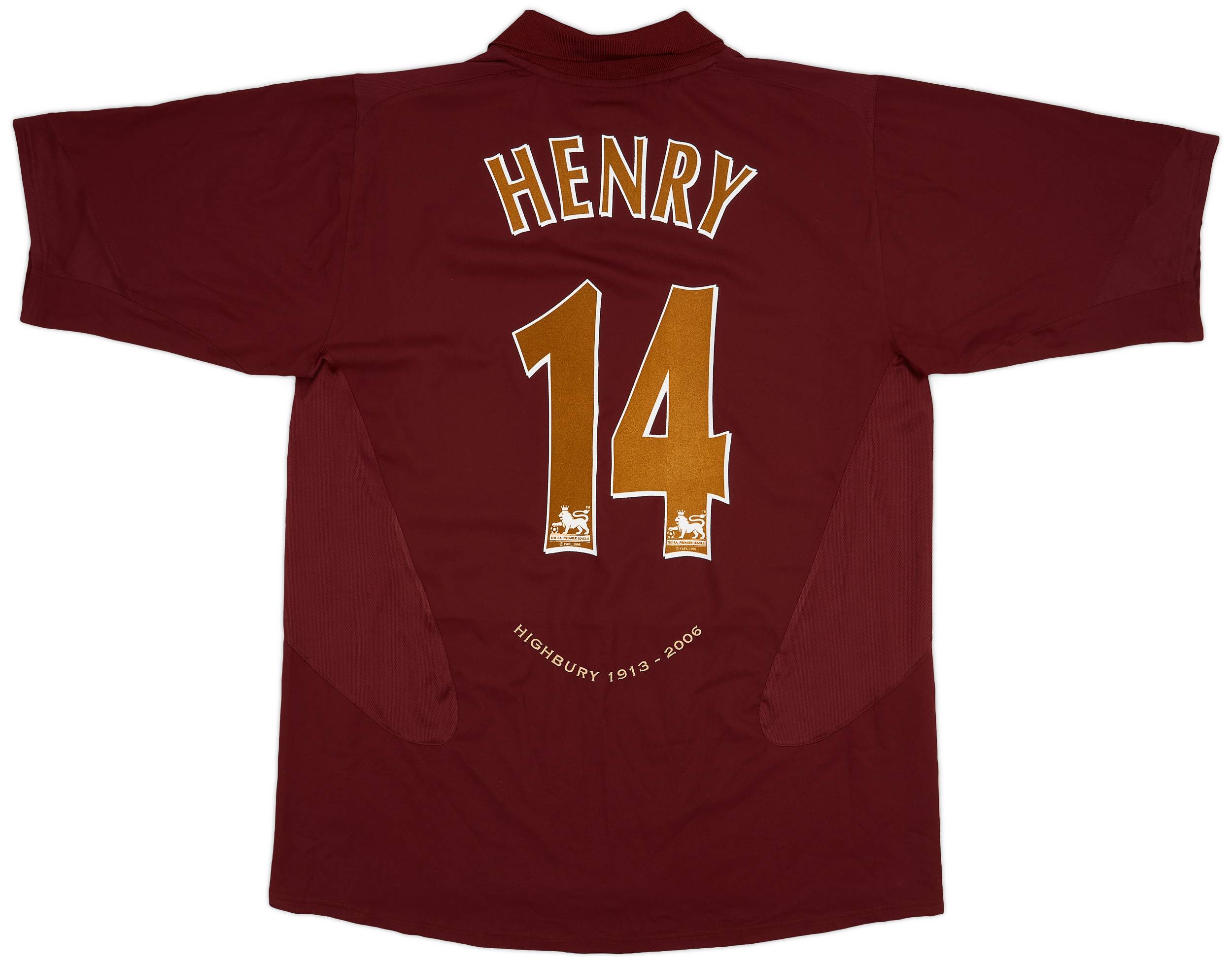 商品画像：Fc Arsenal 2005-2006 Thierry Henry #14 Away football Jersey 2