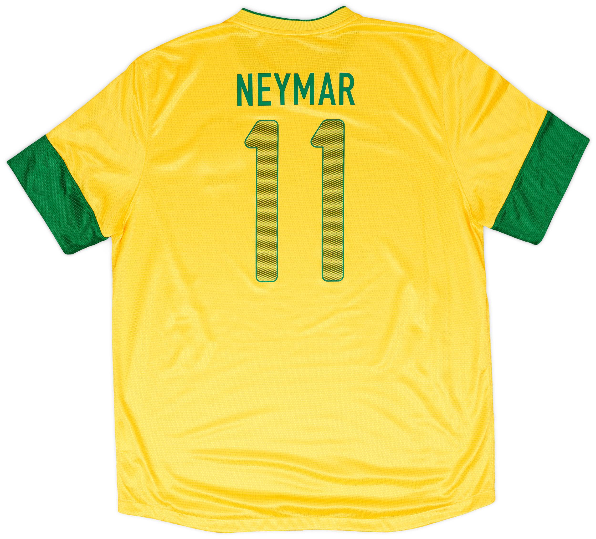 2012-13 Brazil Home Shirt Neymar #11 - 9/10 - (XL)