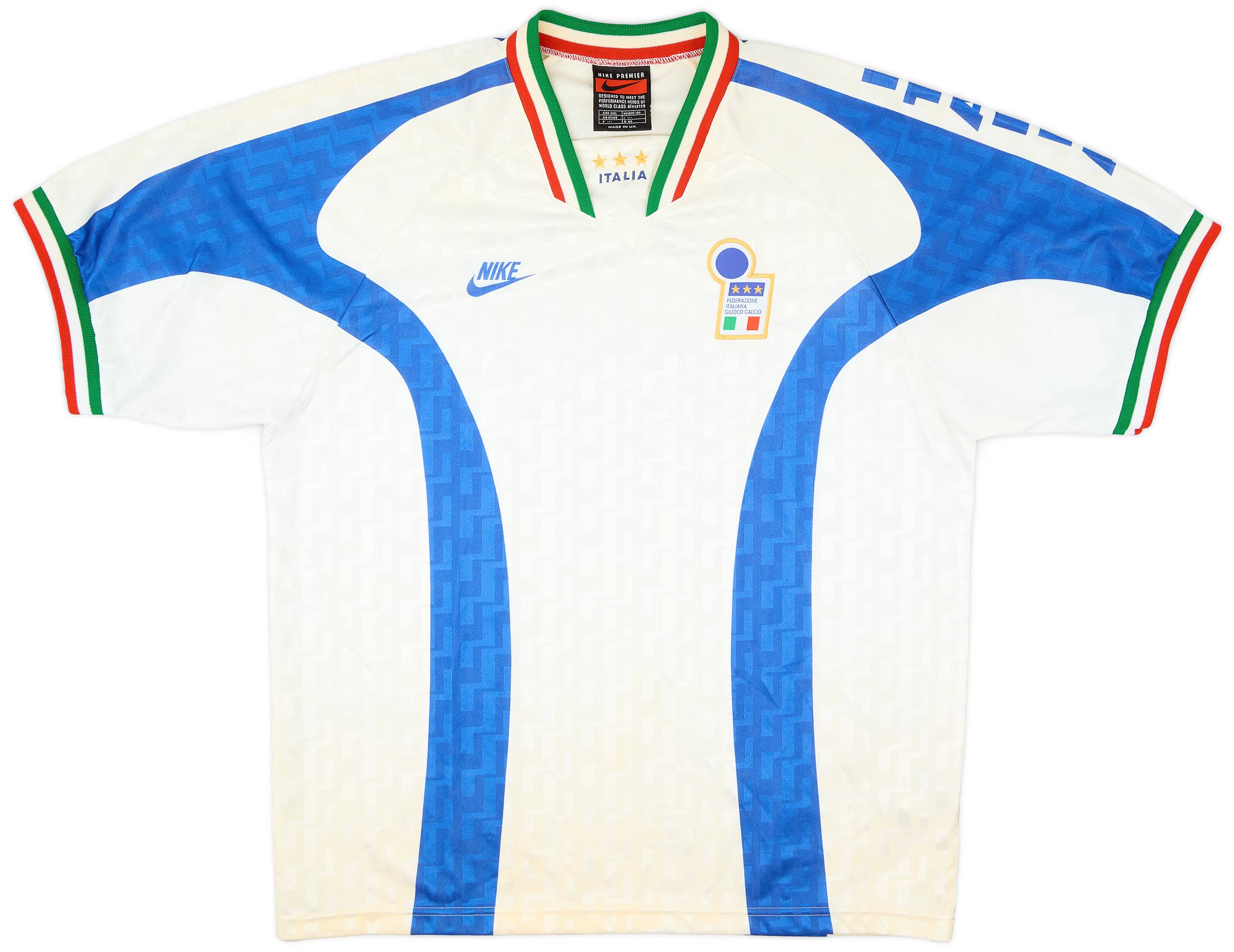 1995 96 Italy Nike Training Shirt 6 10 XXL