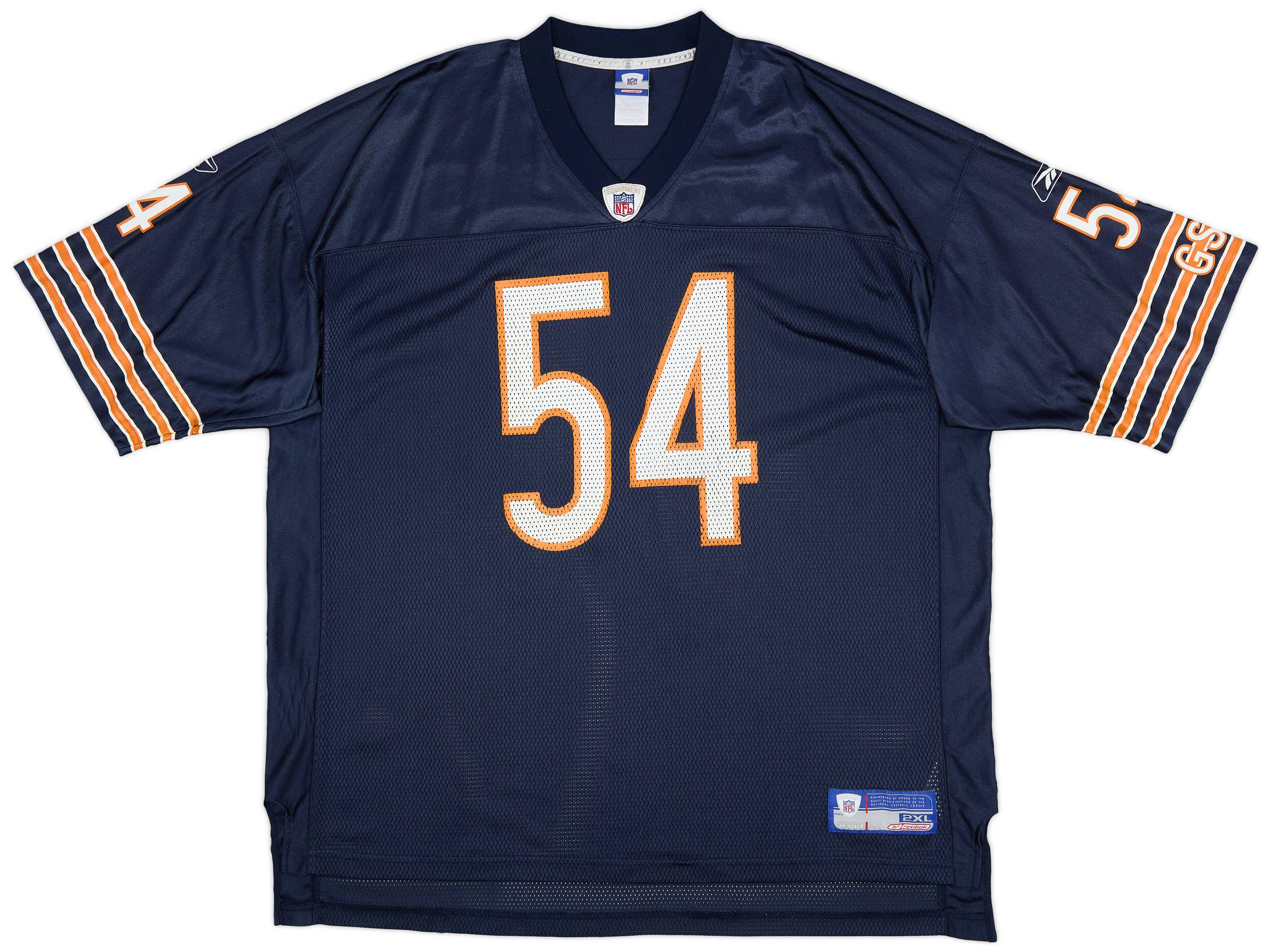 2002 04 Chicago Bears Urlacher 54 Reebok On Field Home Jersey Good XXL