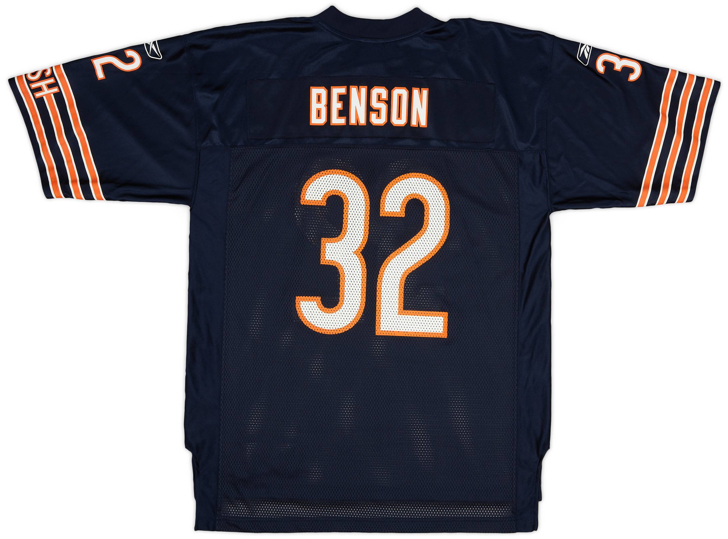 2005-06 Chicago Bears Benson #32 Reebok On Field Home Jersey