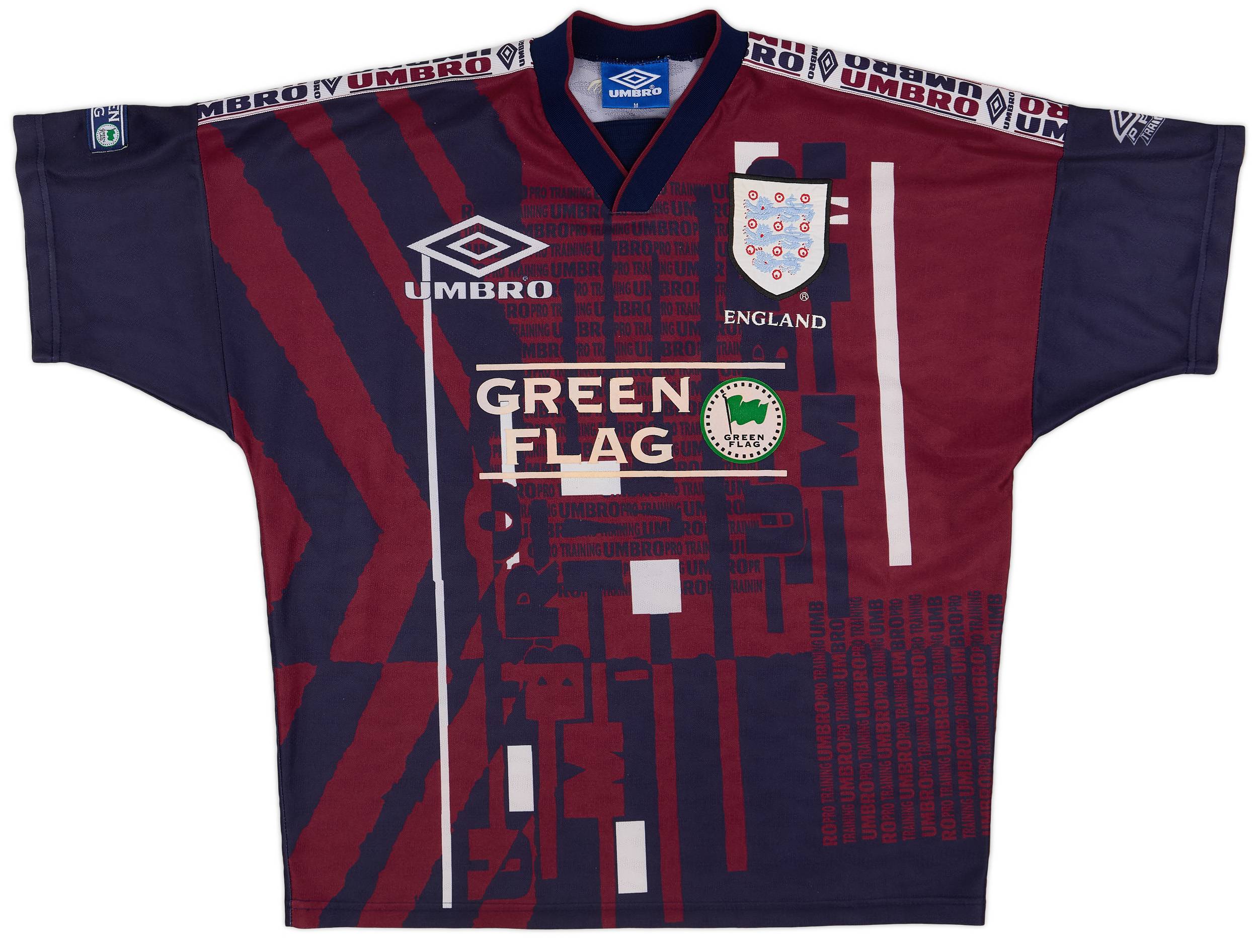 1996-98 England Umbro Training Shirt - 5/10 - (M)