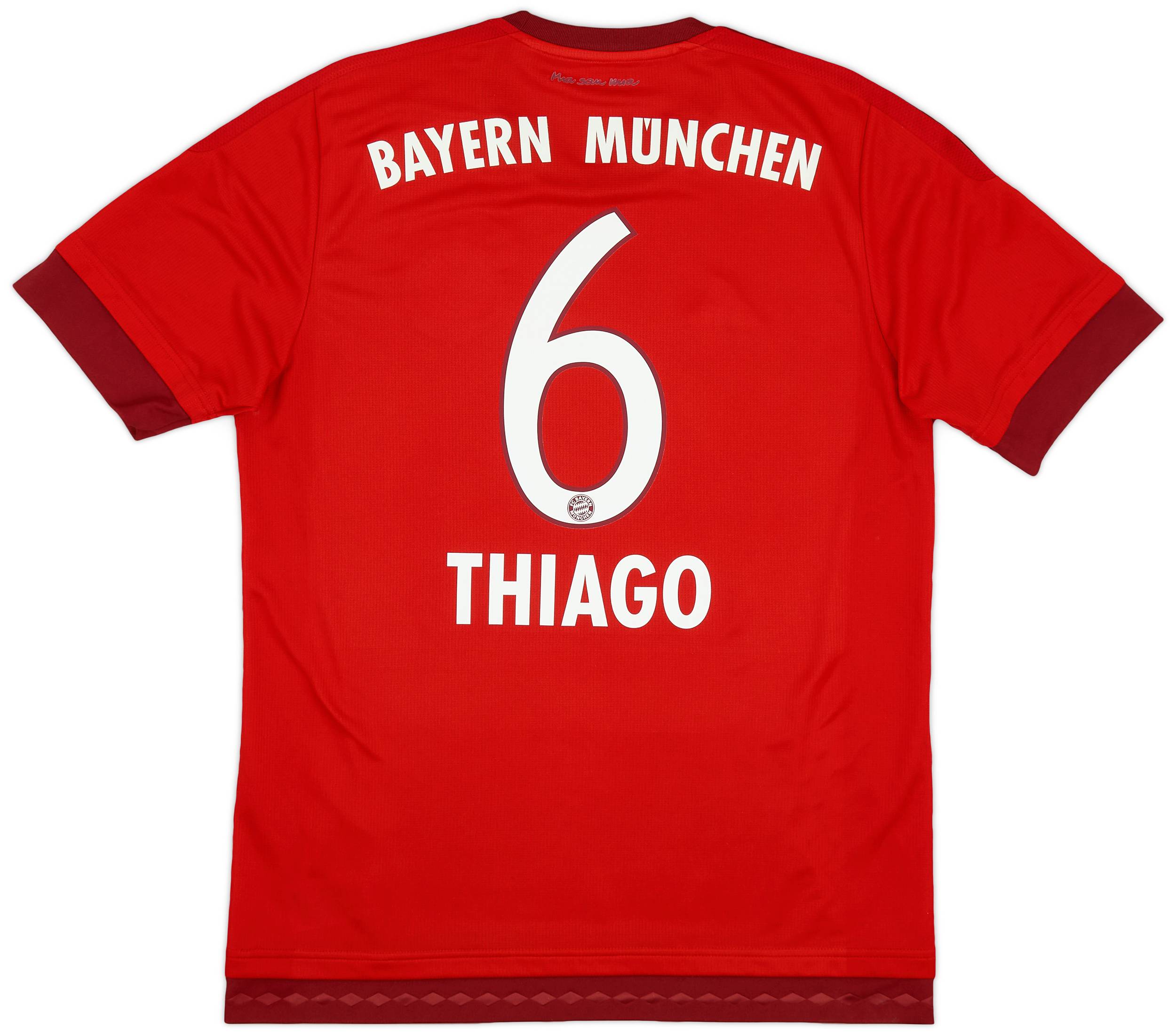 2015-16 Bayern Munich Home Shirt Thiago #6 - 9/10 - (M)