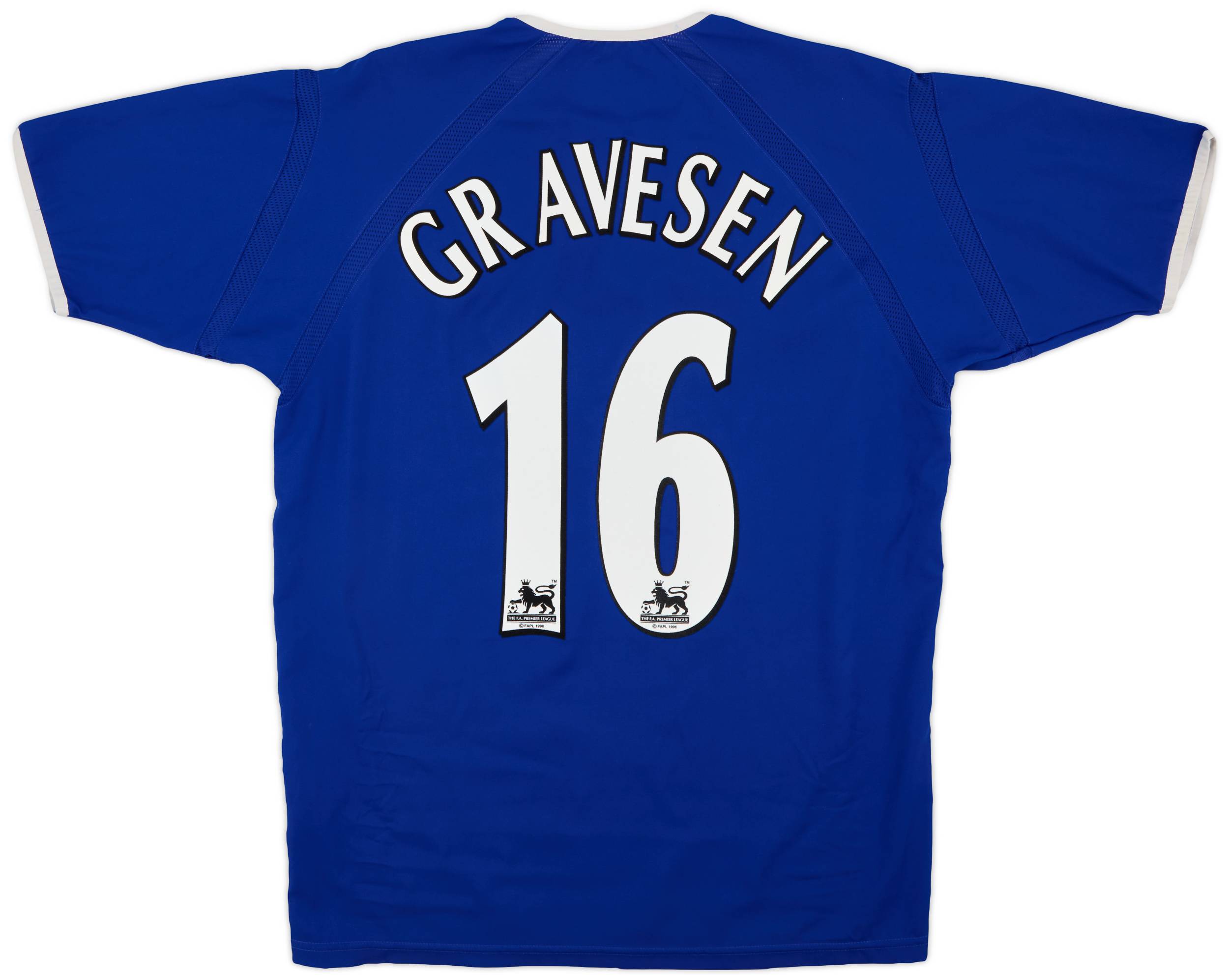 2003-04 Everton Home Shirt Gravesen #16 - 9/10 - (M)