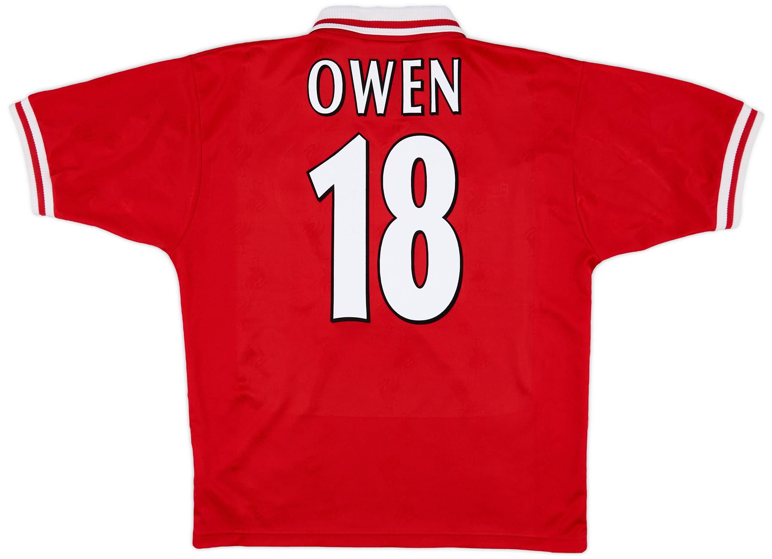 1996-98 Liverpool Home Shirt Owen #18 - 6/10 - (M)
