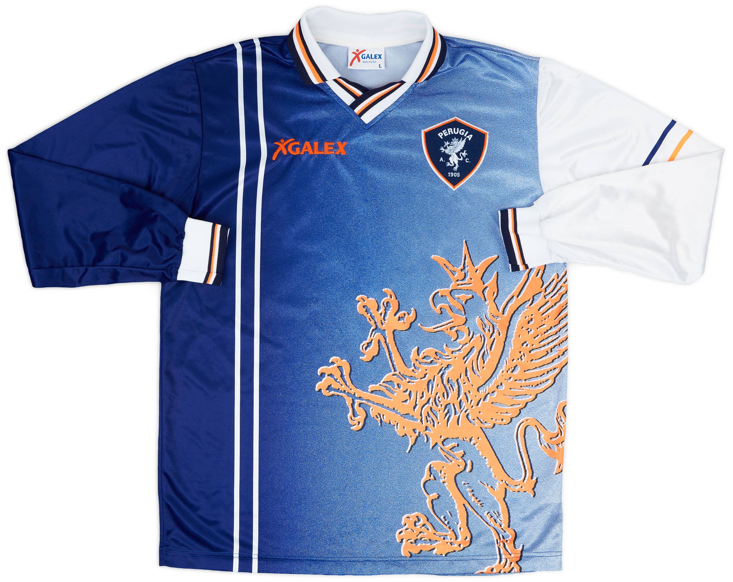 1998-99 Perugia Match Issue Away L/S Shirt #22