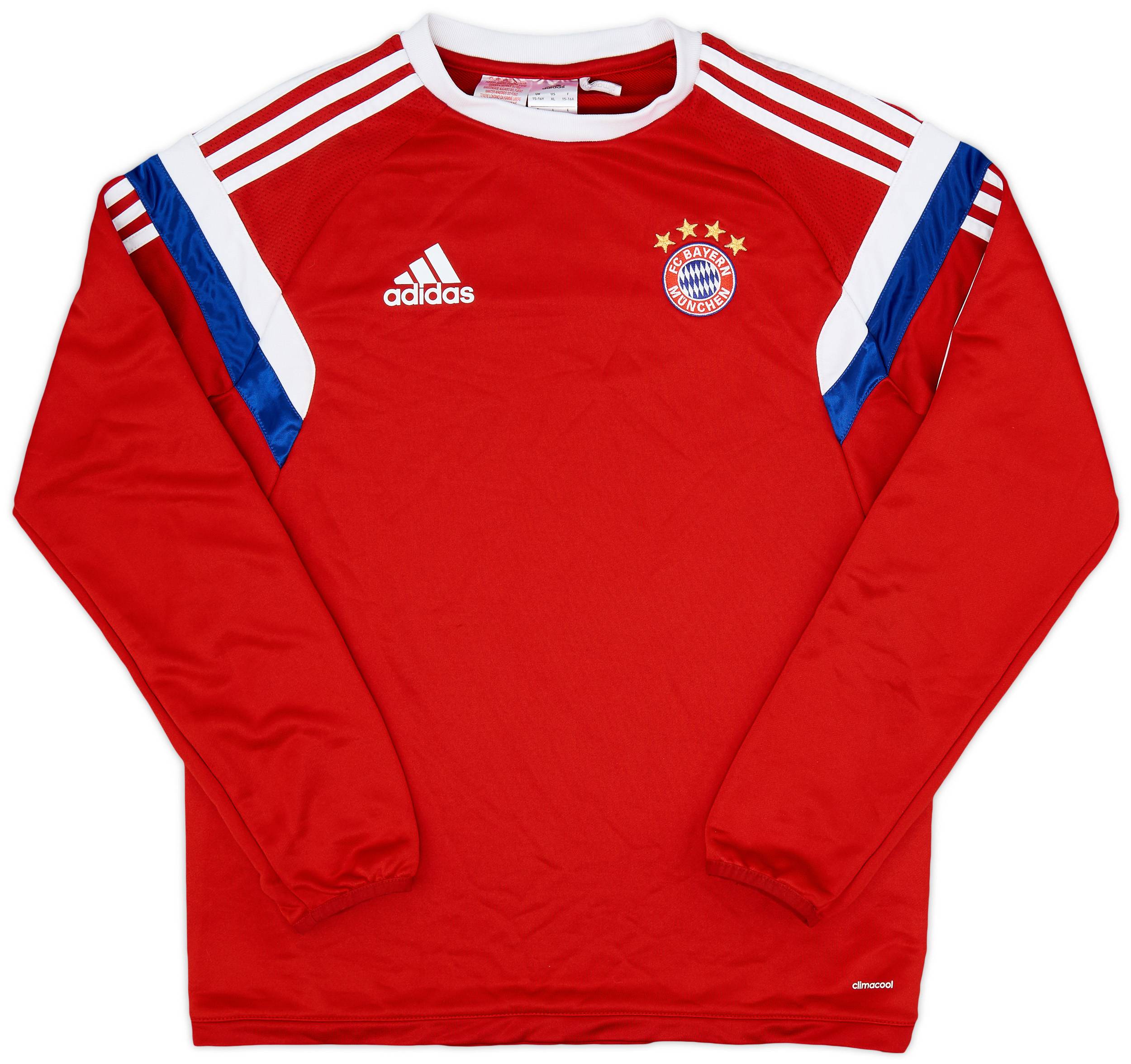 2014-15 Bayern Munich adidas Sweat Top - 9/10 - (XL.Boys)