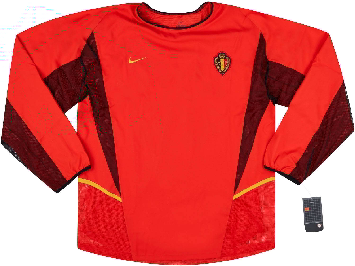 2002-04 Belgium Player Issue Home L/S Shirt XL