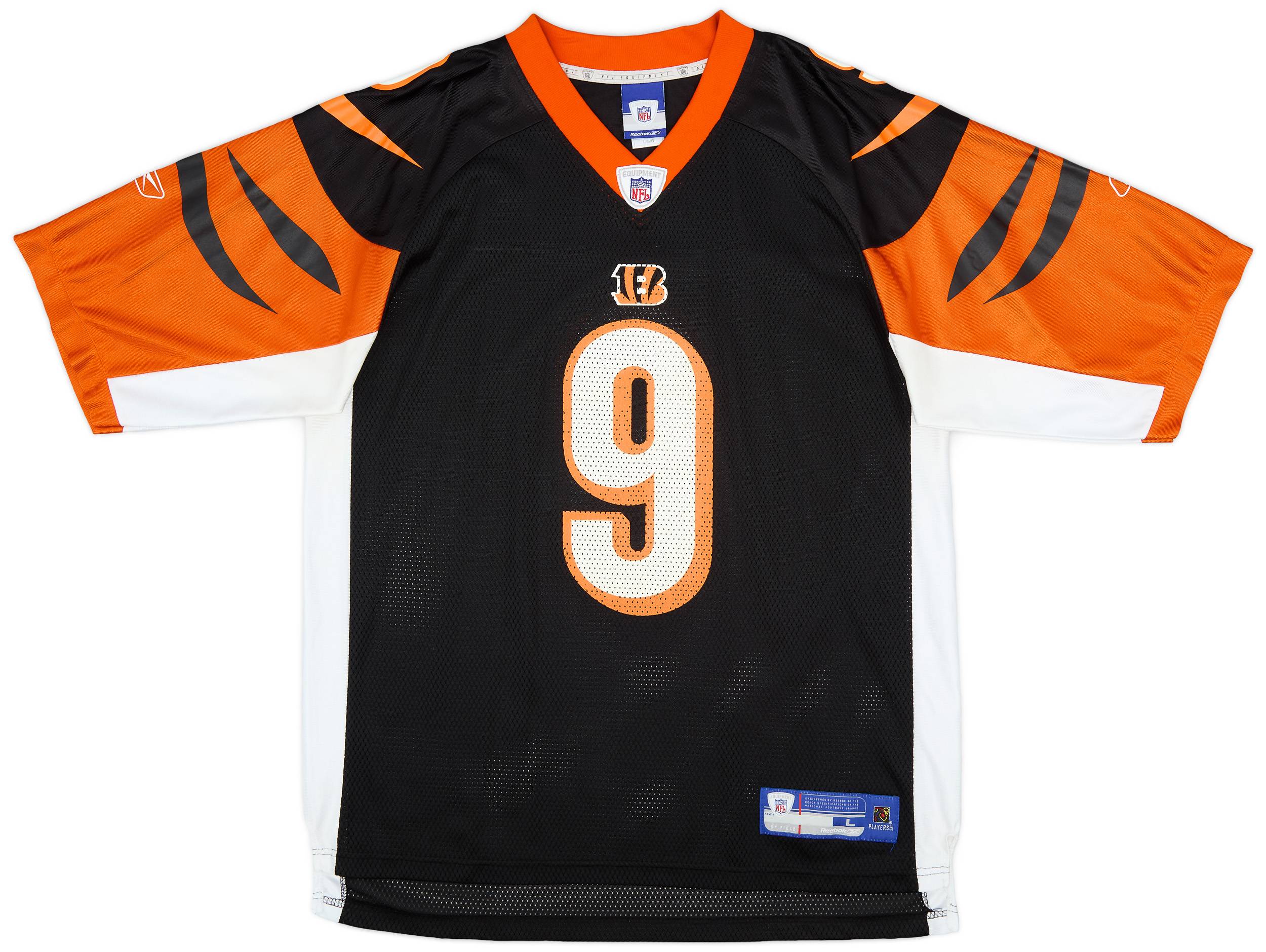 2005-06 Cincinnati Bengals Palmer #9 Reebok On Field Home Jersey (Excellent) L