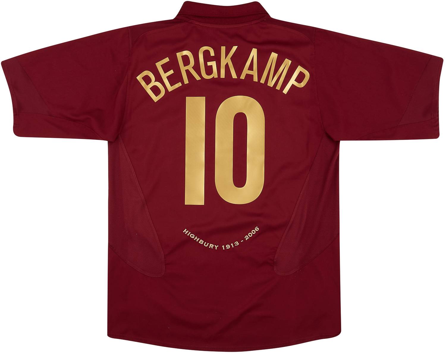 2005 06 Arsenal Home Shirt Bergkamp 10 Excellent 8 10 L