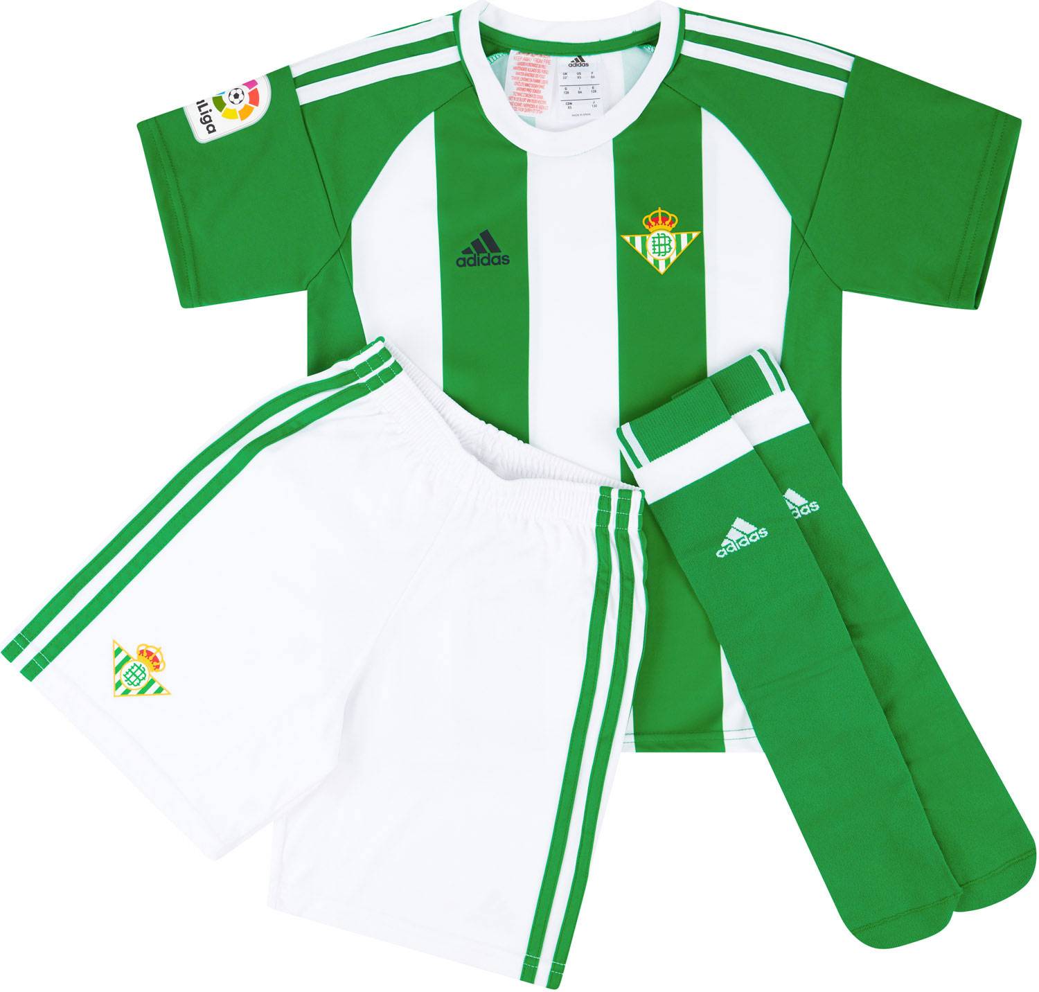 2016-17 Real Betis Home Full Kit BNIB* KIDS)