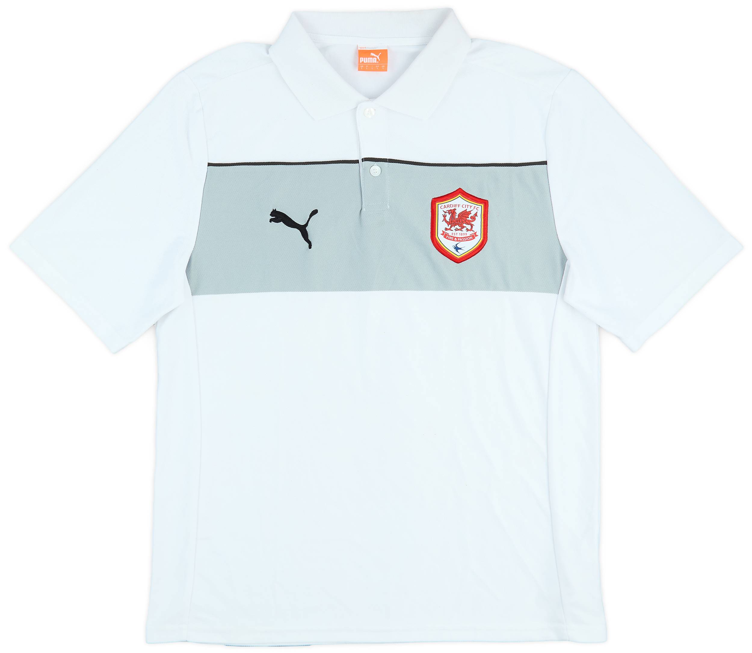 2012-13 Cardiff Puma Polo Shirt - 8/10 - (L)