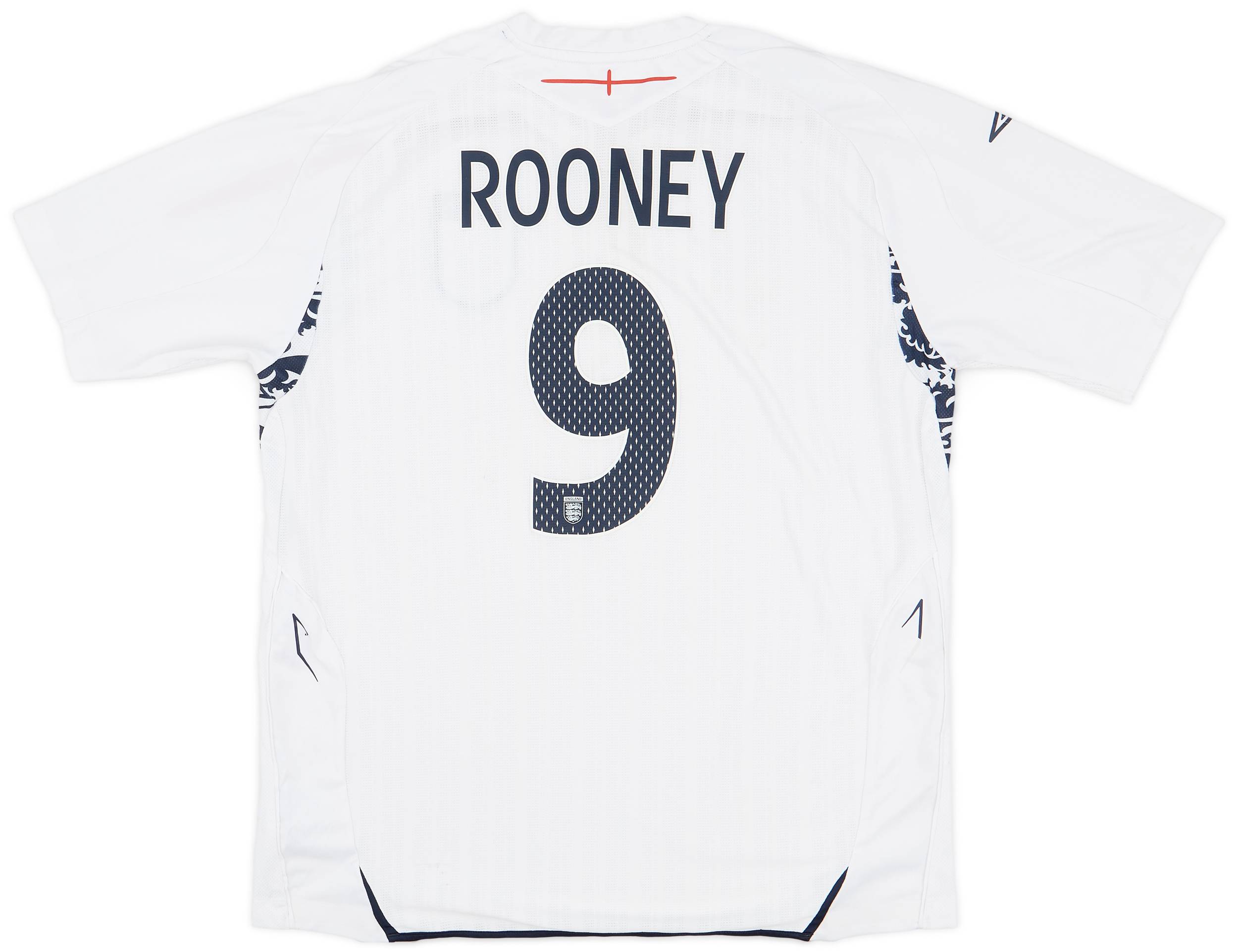 2007-09 England Home Shirt Rooney #9 - 6/10 - (XL)