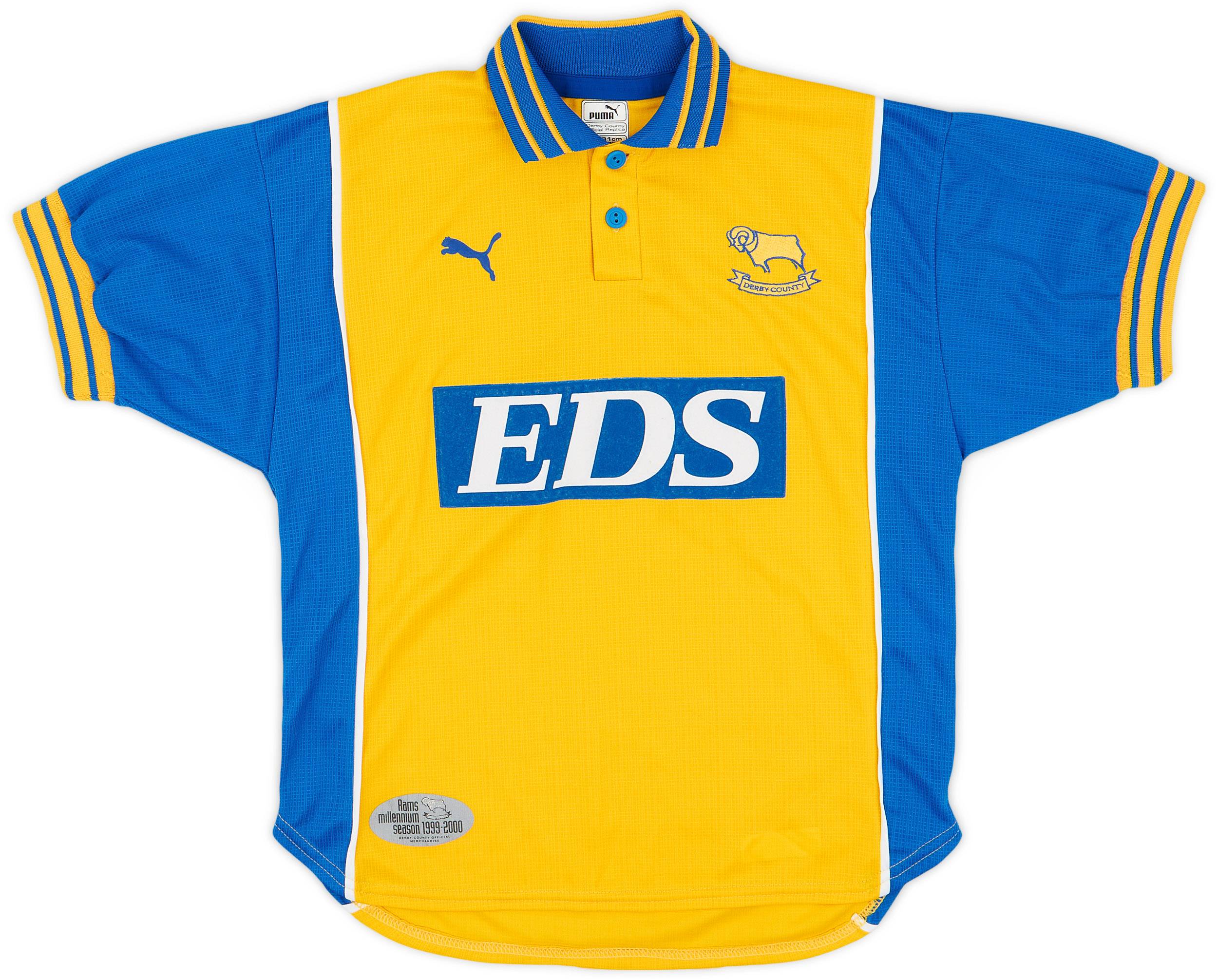 1999-01 Derby County Away Shirt - 8/10 - (L.Boys)