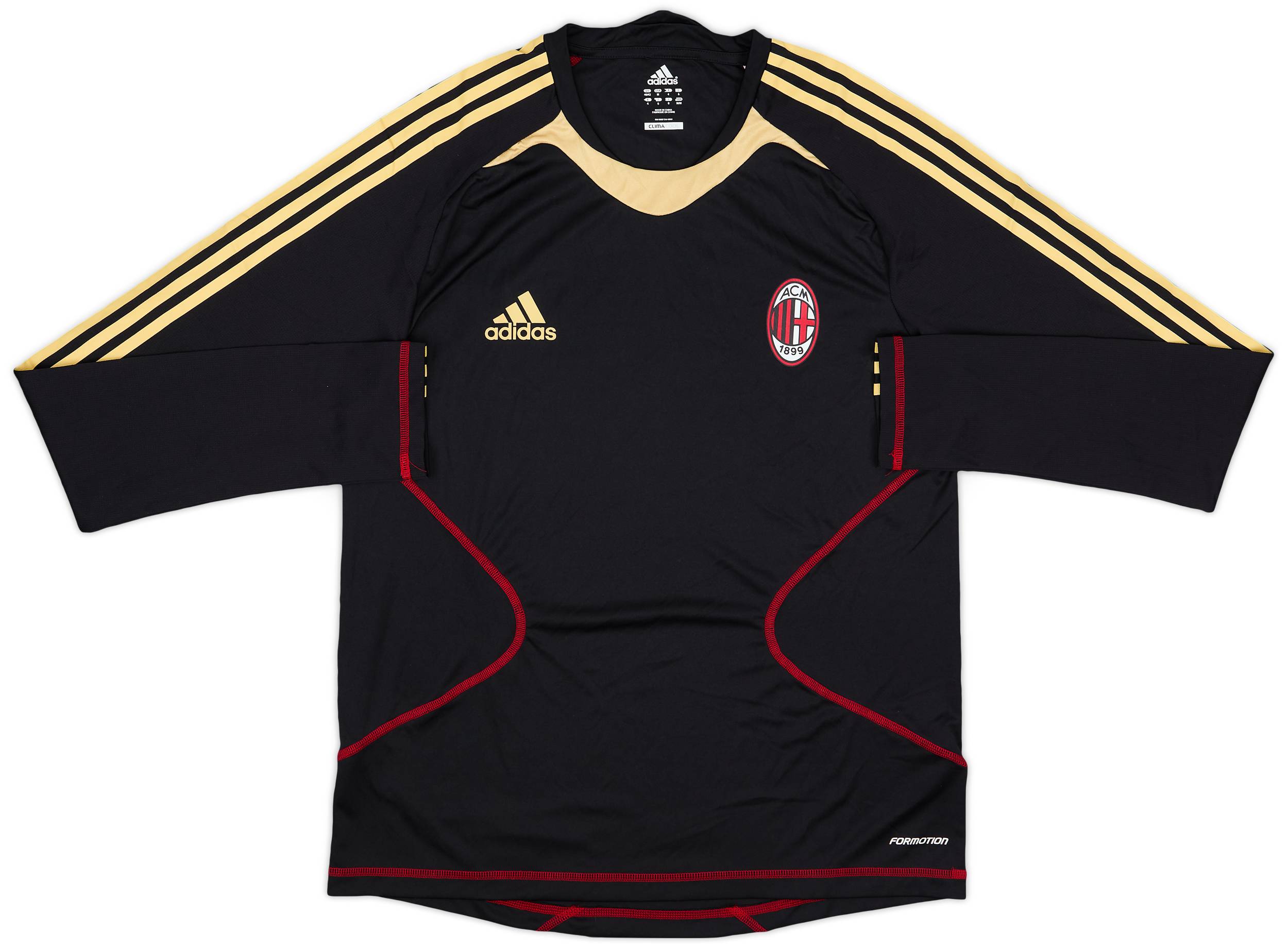 2010-11 AC Milan adidas Formotion Training L/S Shirt - 8/10 - (M.L)