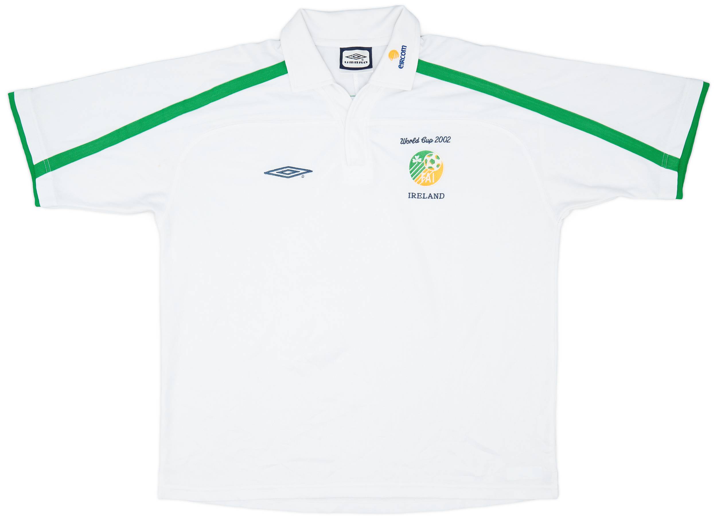 2002 Ireland World Cup Umbro Polo Shirt - 8/10 - (XL)