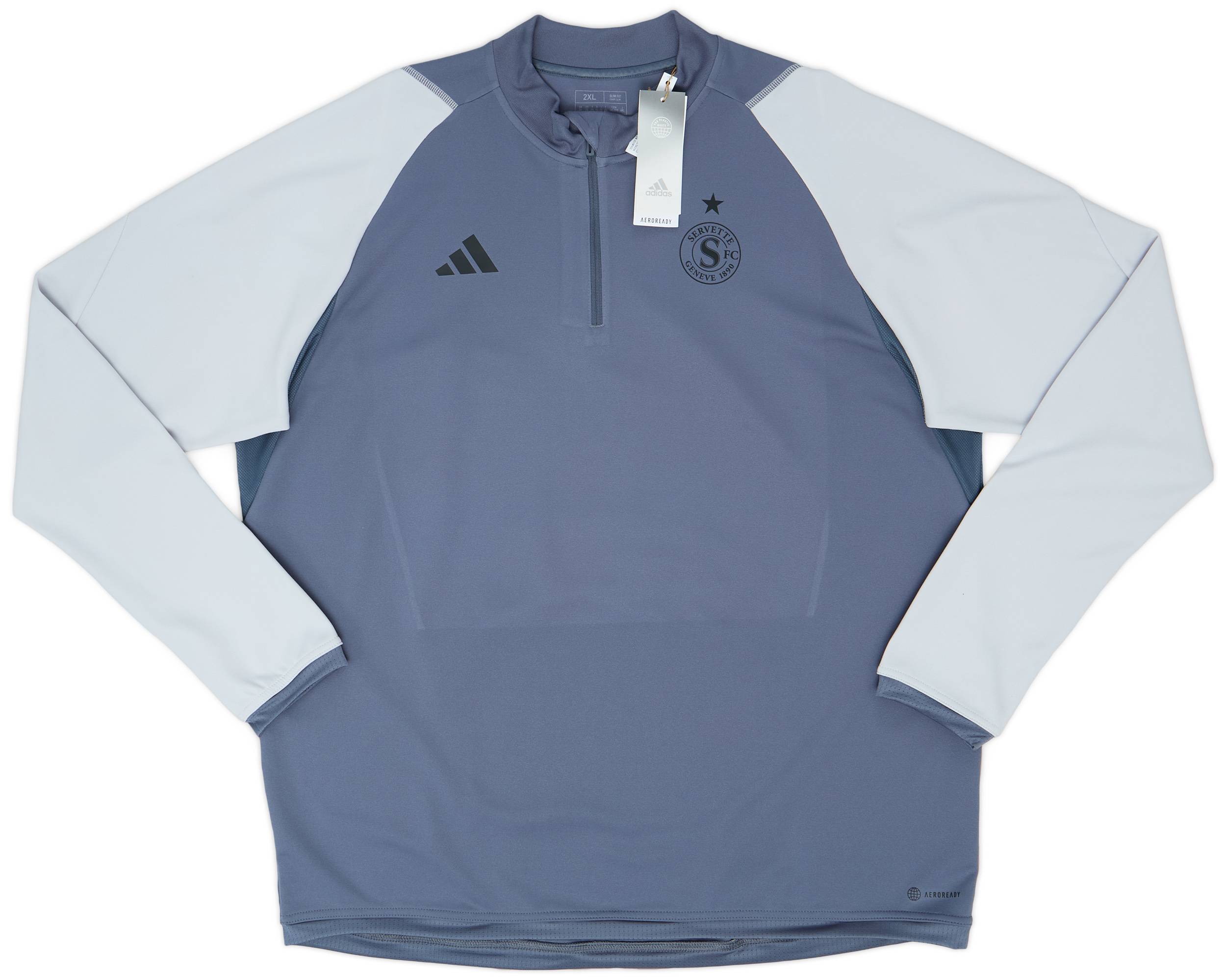 2023 24 Servette adidas 1 4 Zip Training Top XXL