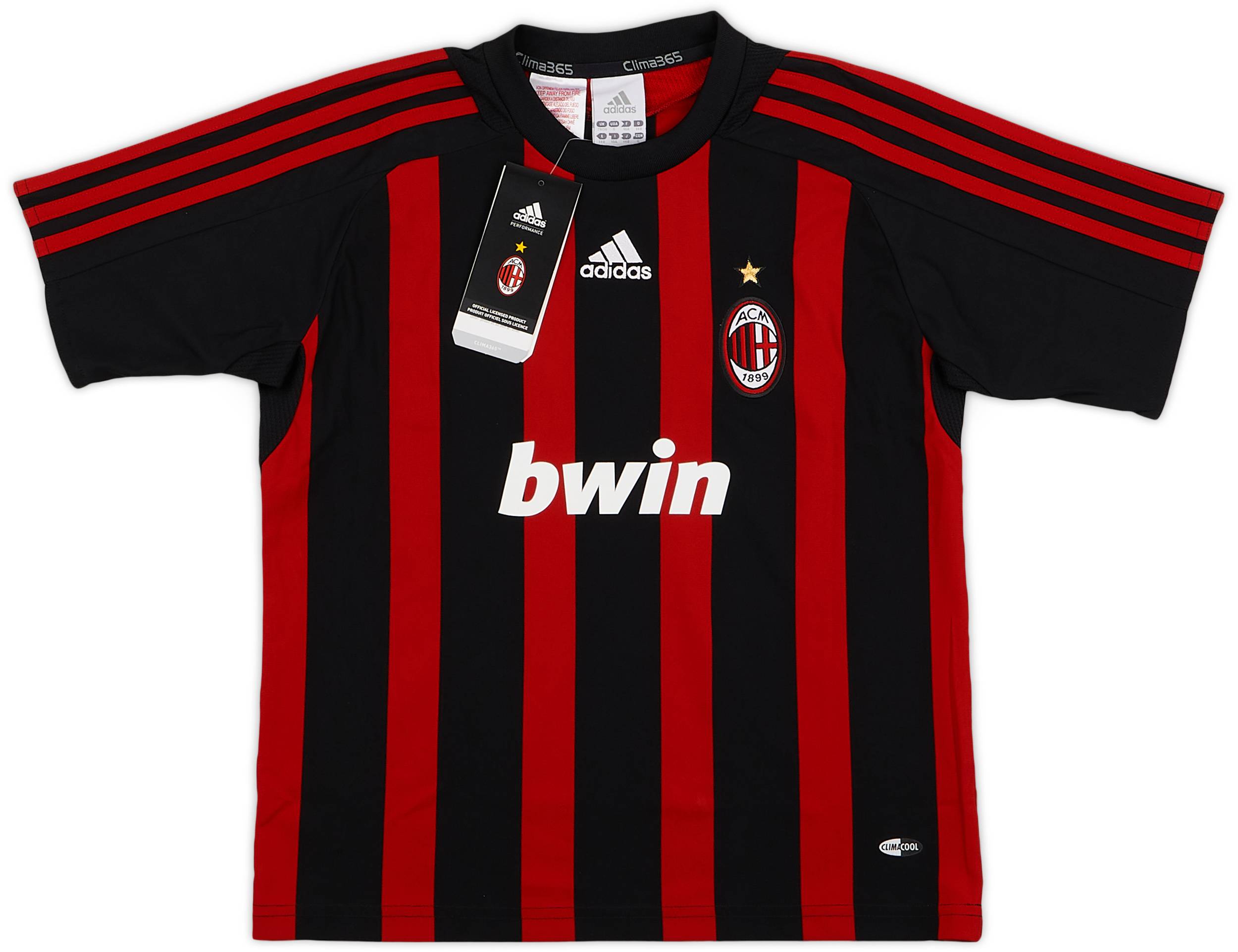 2008 09 AC Milan Home Shirt Shorts S.Boys