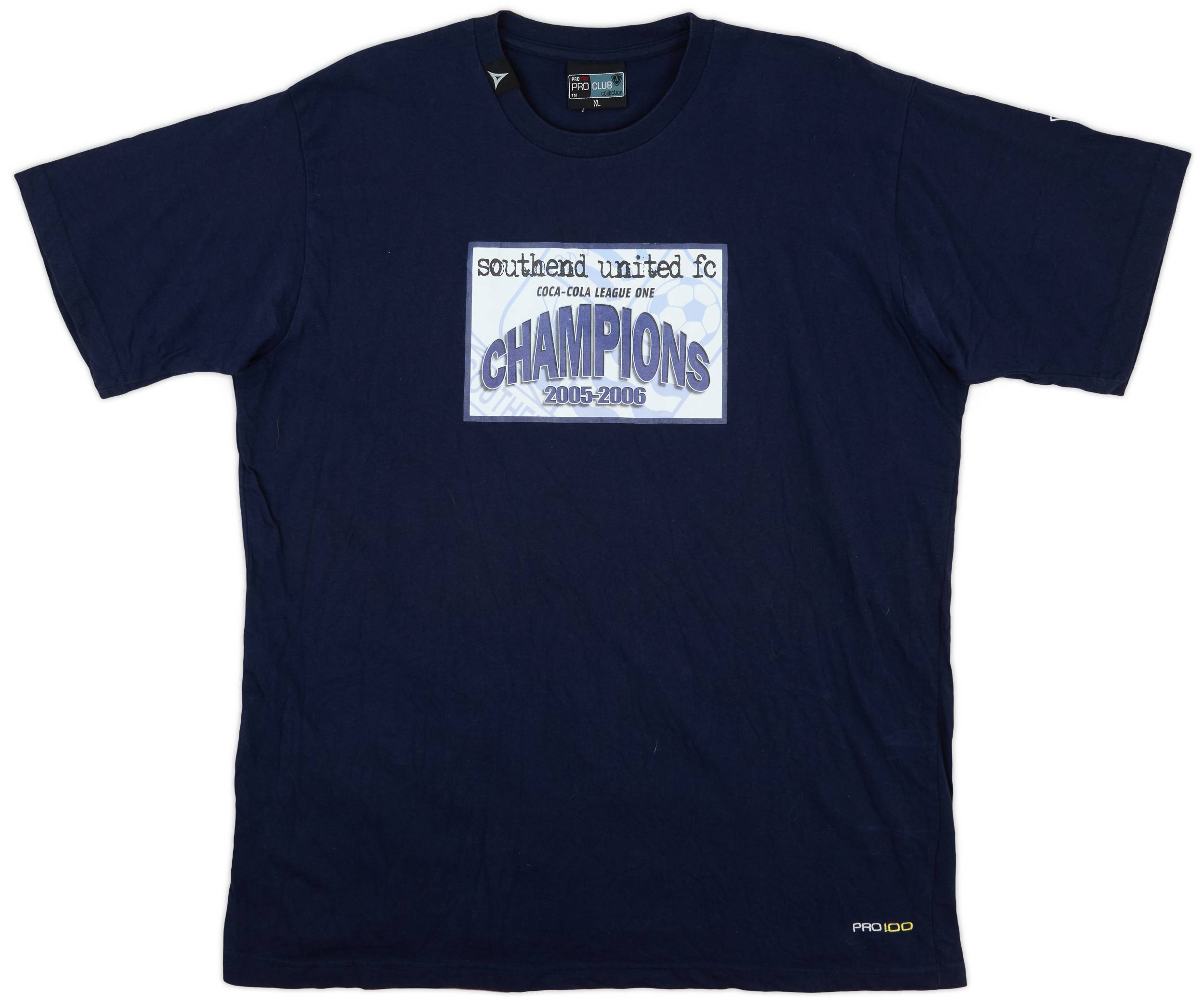 2006 Southend United Avec "Coca Cola League One Champions" Tee - 9/10 - (XL)