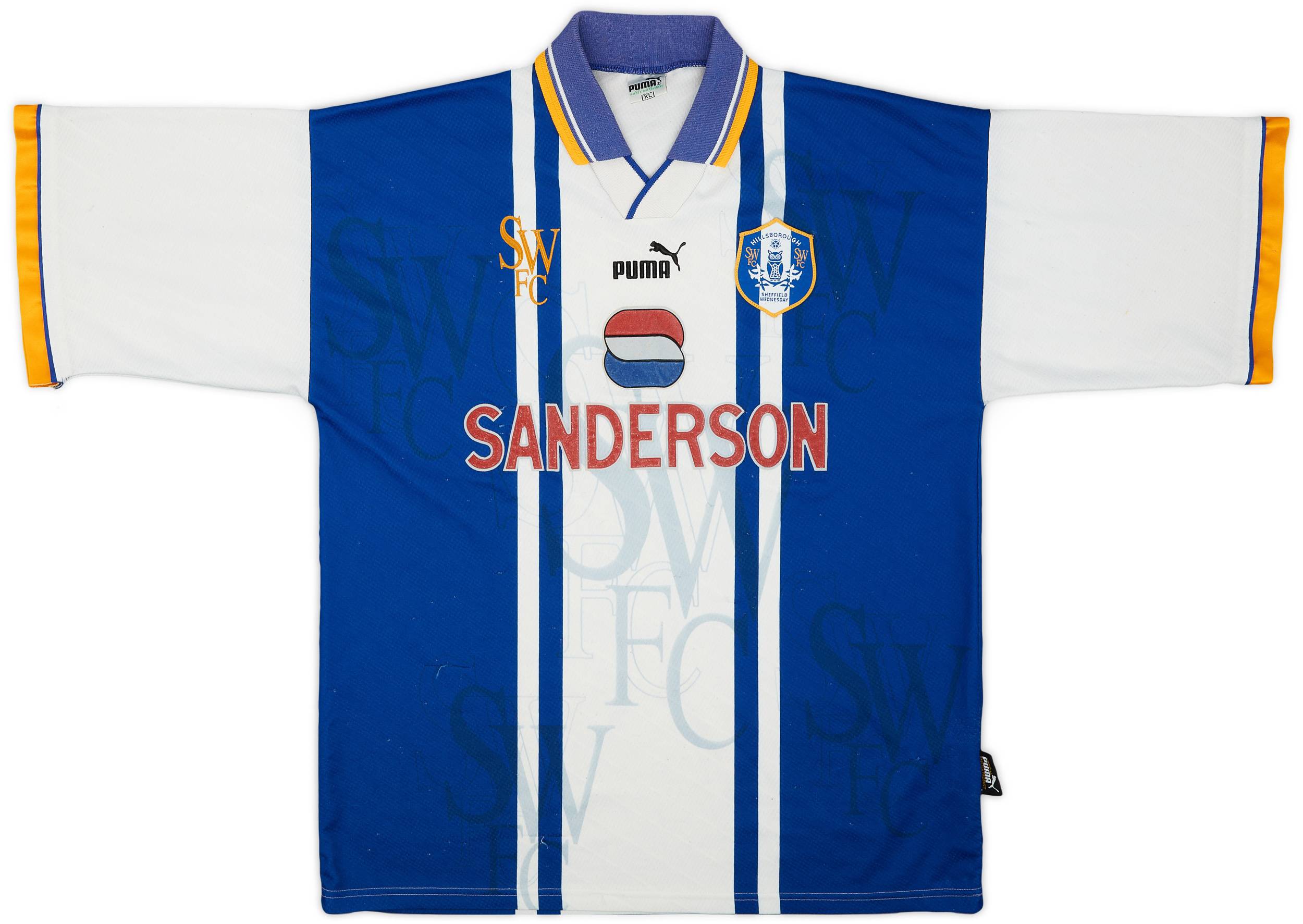 1995-97 Sheffield Wednesday Home Shirt - 8/10 - (XL)