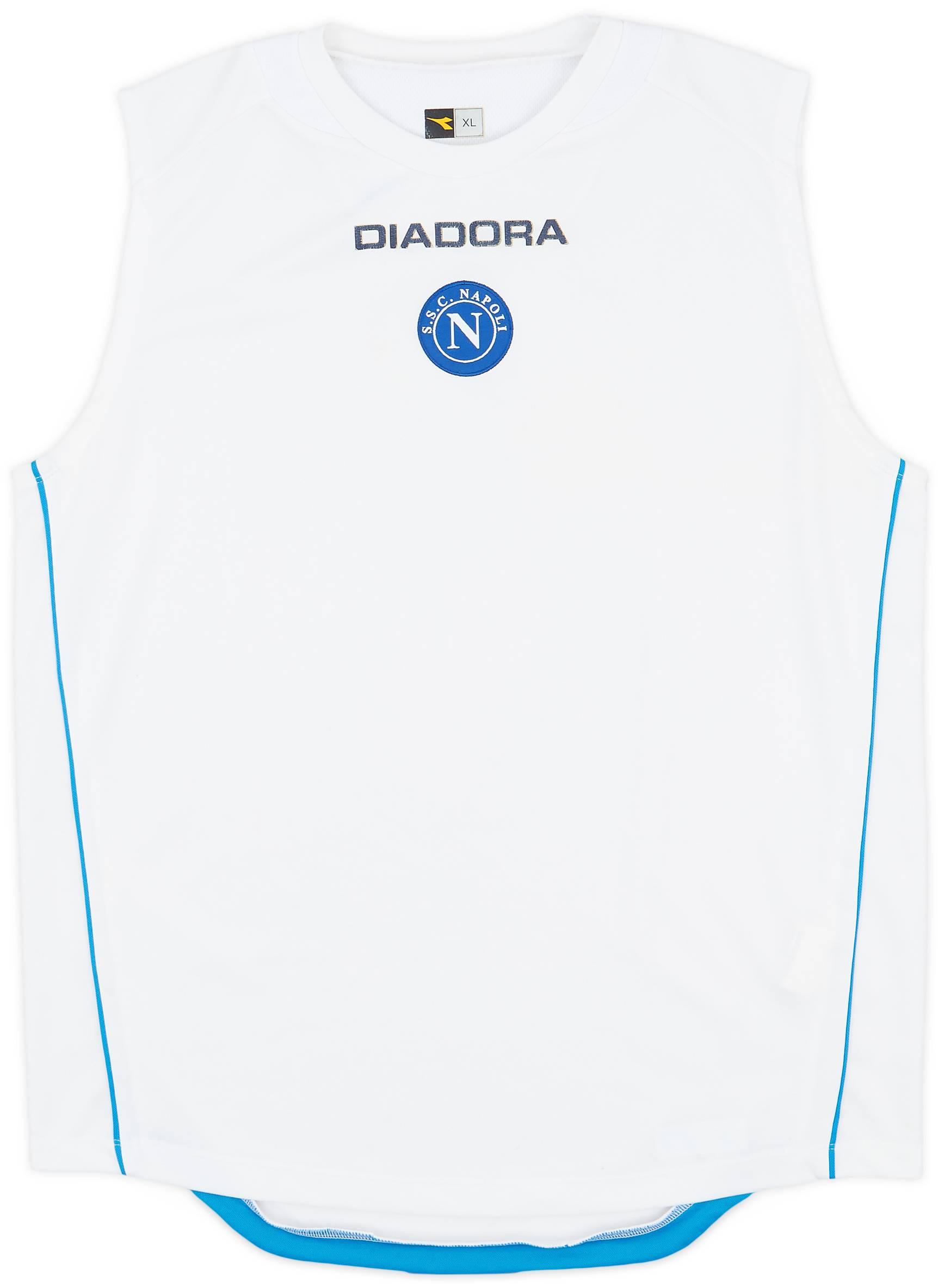2002-03 Napoli Diadora Training Vest - 7/10 - (XL)