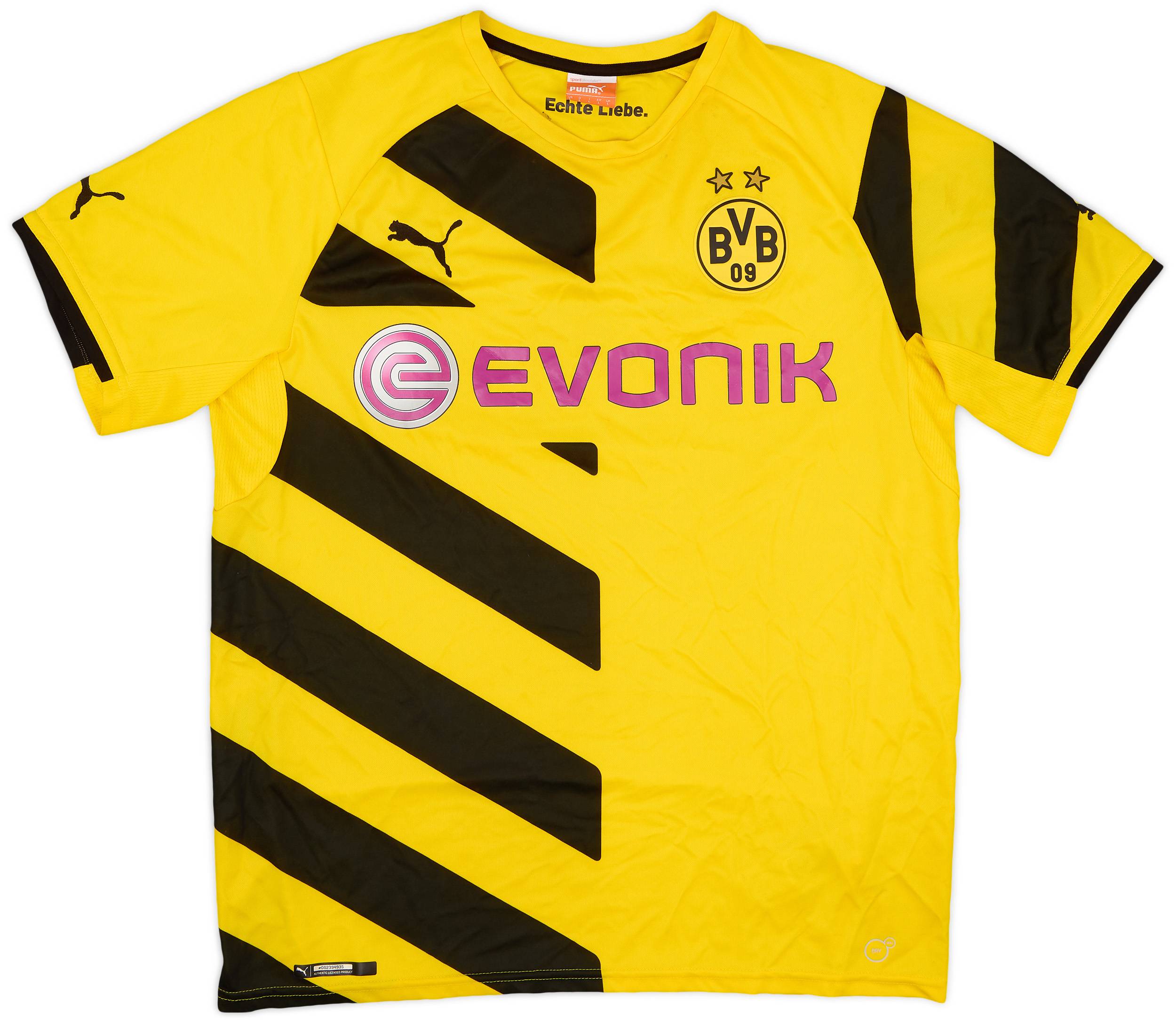 2014-15 Borussia Dortmund Home Shirt - 8/10 - (L)