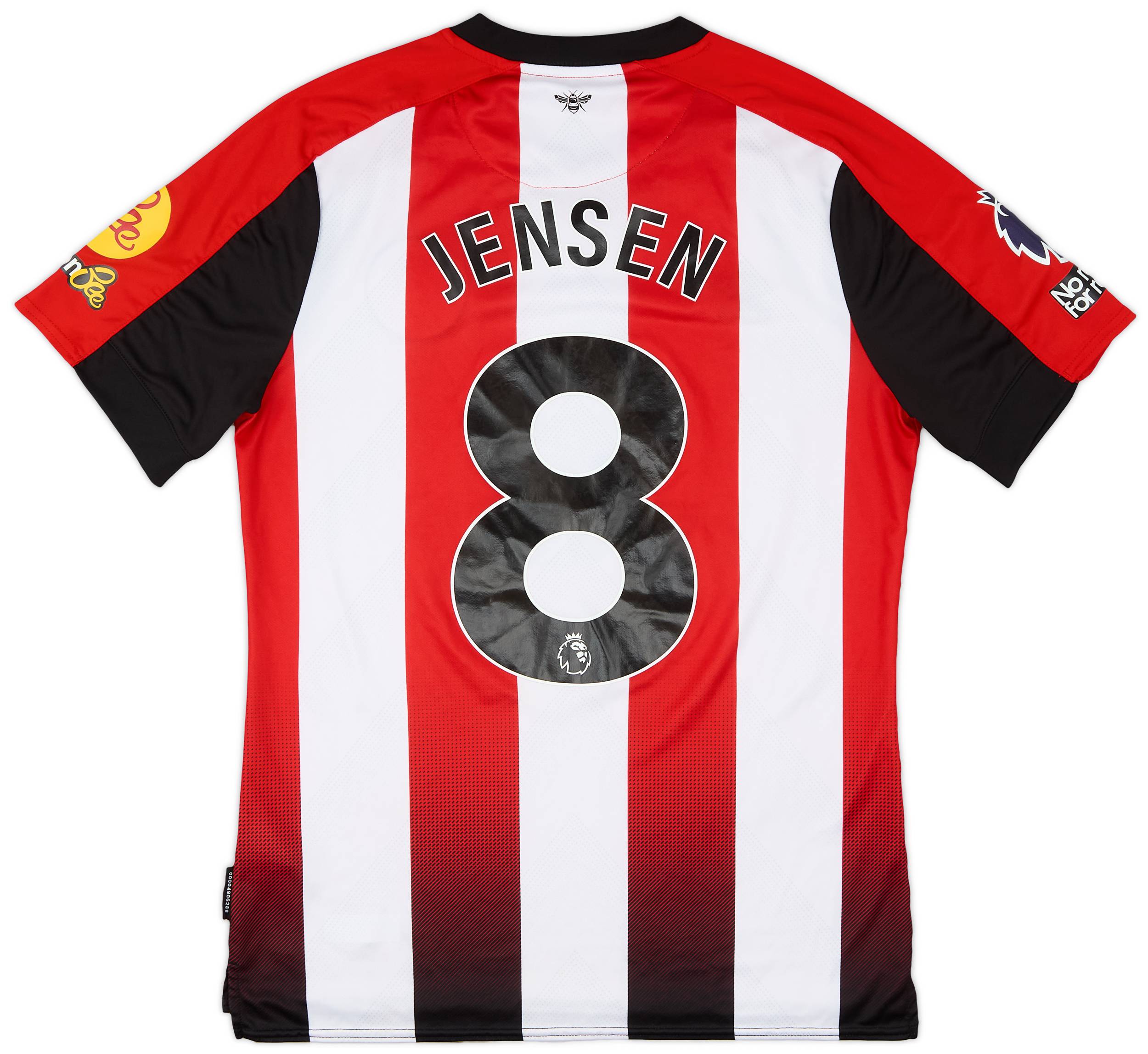2023-24 Brentford Match Issue Home Shirt Jensen #8
